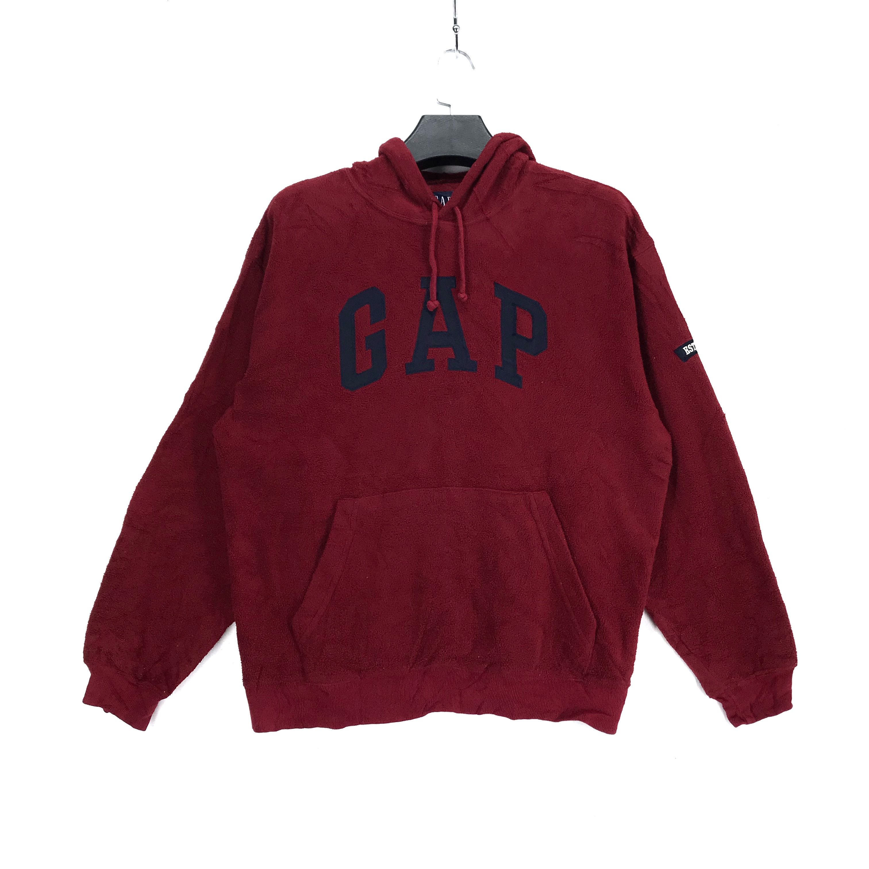 Gap Gap Spellout Big Logo Red Fleece Hoodies #2502-96 Size US S / EU 44-46 / 1 - 1 Thumbnail