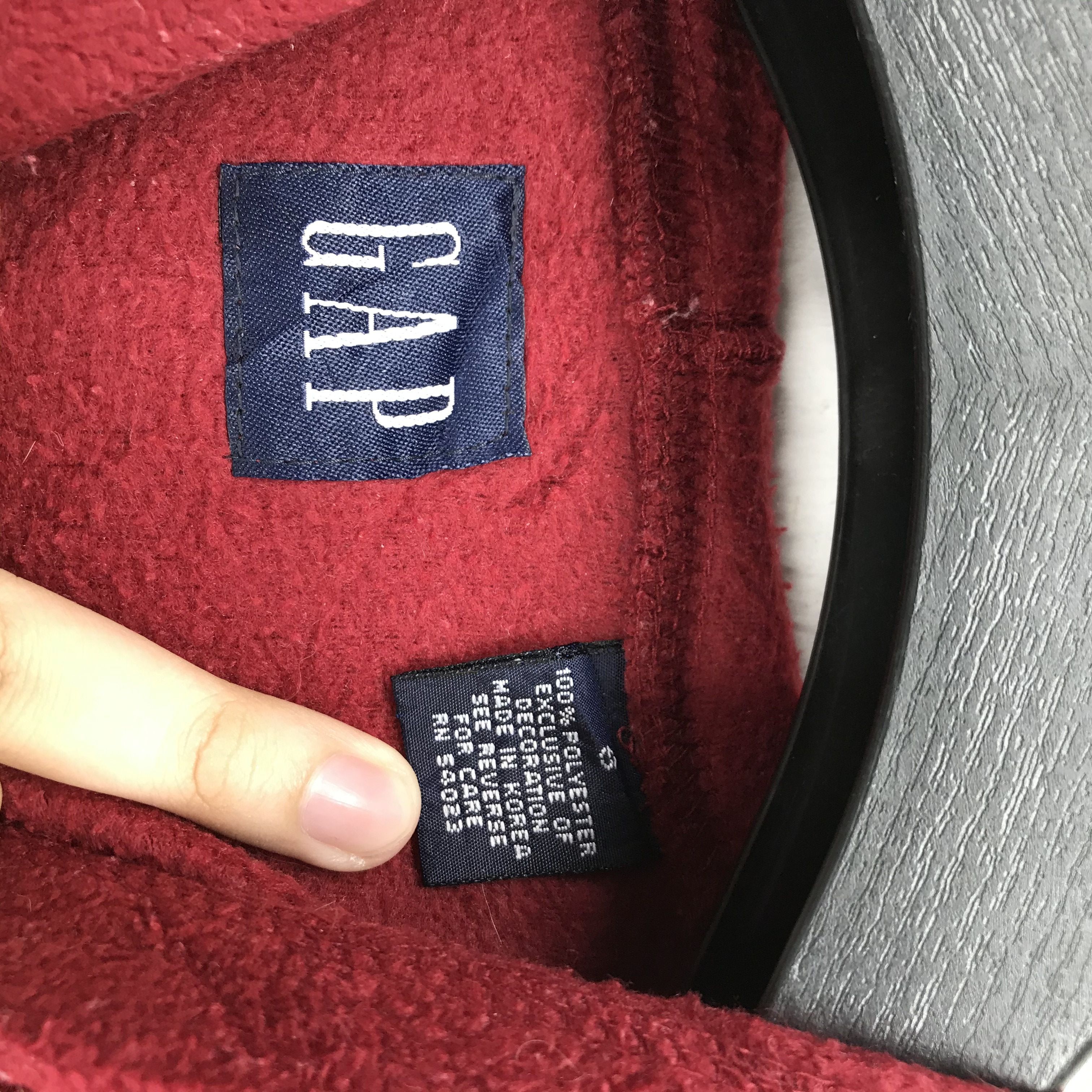 Gap Gap Spellout Big Logo Red Fleece Hoodies #2502-96 Size US S / EU 44-46 / 1 - 7 Thumbnail
