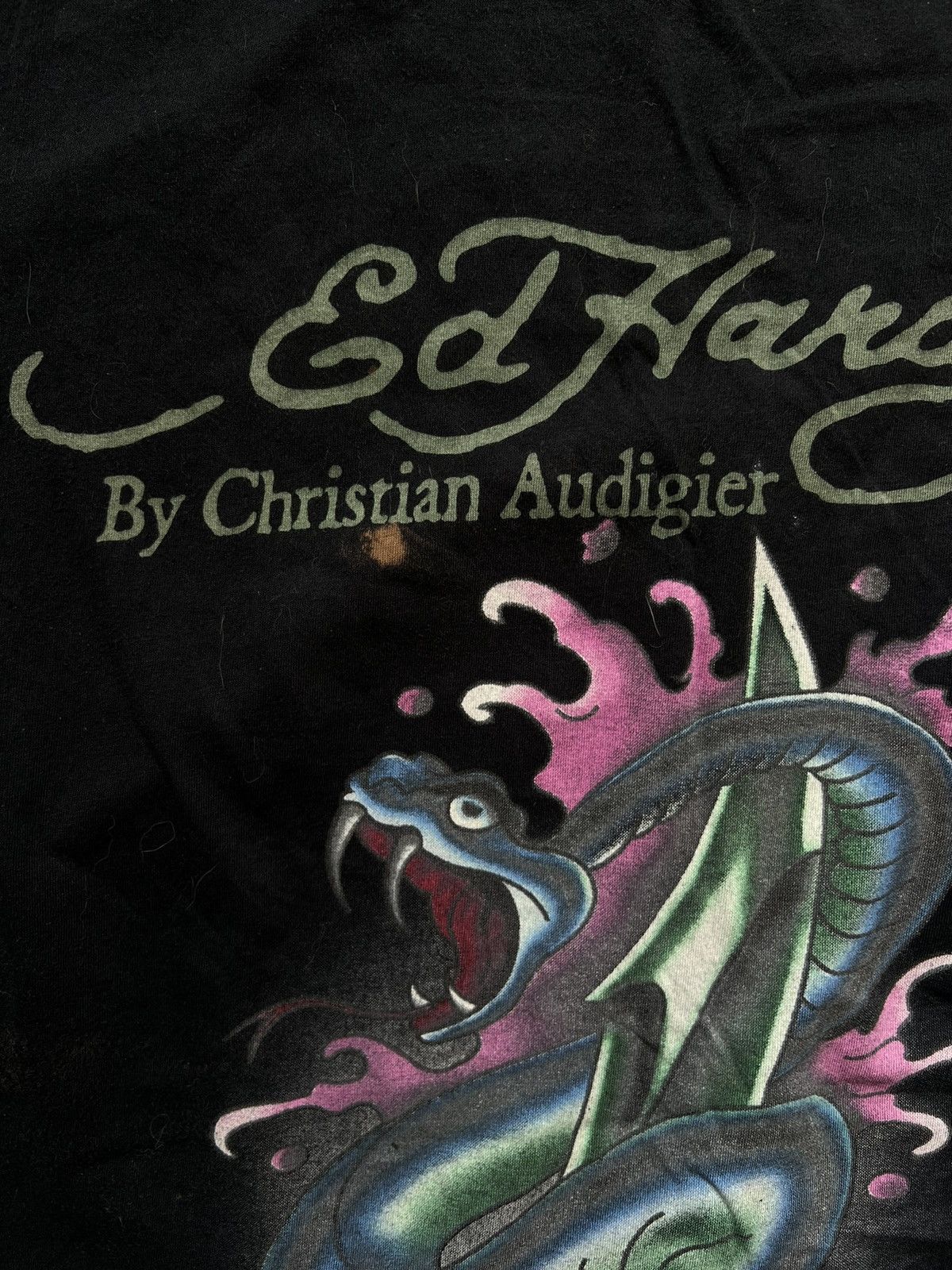 Christian Audigier × Ed Hardy × Vintage Vintage Y2K Ed Hardy by Christian Audigier Tee Shirt Size US M / EU 48-50 / 2 - 5 Thumbnail