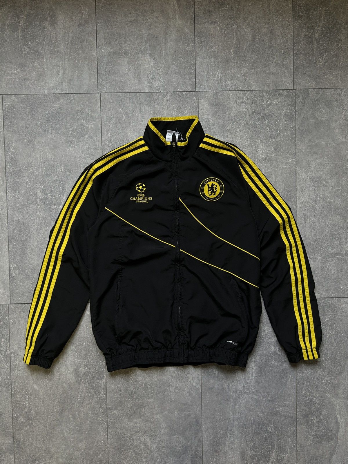 Chelsea Soccer × Vintage Mens Vintage Adidas FC Chelsea Track Jacket Olympic soccer Size US S / EU 44-46 / 1 - 2 Thumbnail
