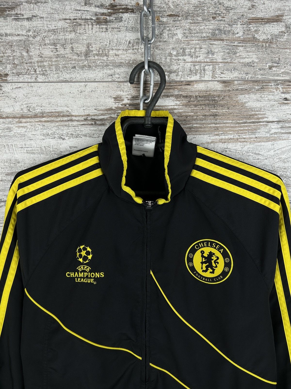 Chelsea Soccer × Vintage Mens Vintage Adidas FC Chelsea Track Jacket Olympic soccer Size US S / EU 44-46 / 1 - 4 Thumbnail