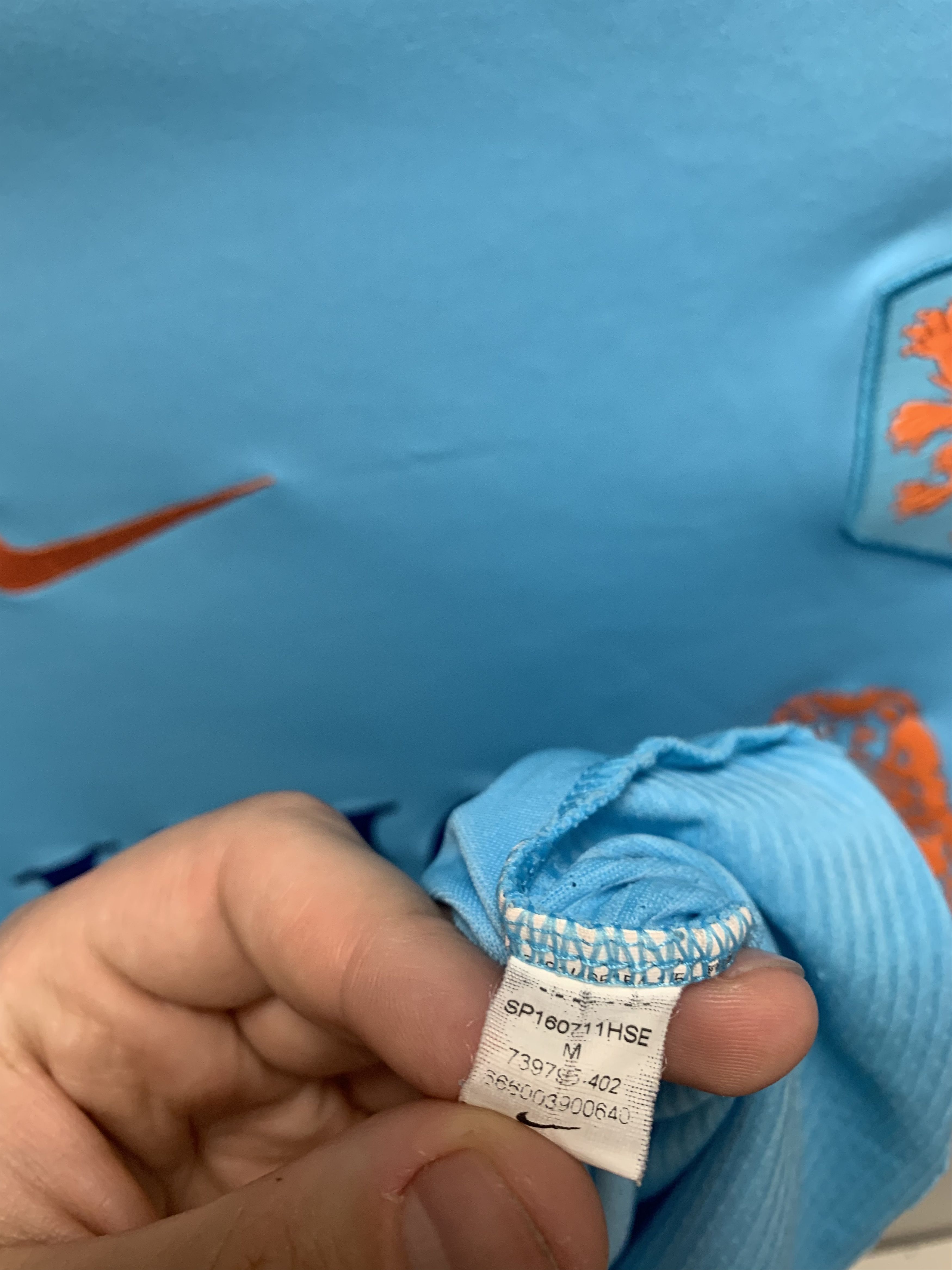 Nike Nederland Nike soccer jersey M blue ING Size US M / EU 48-50 / 2 - 3 Thumbnail