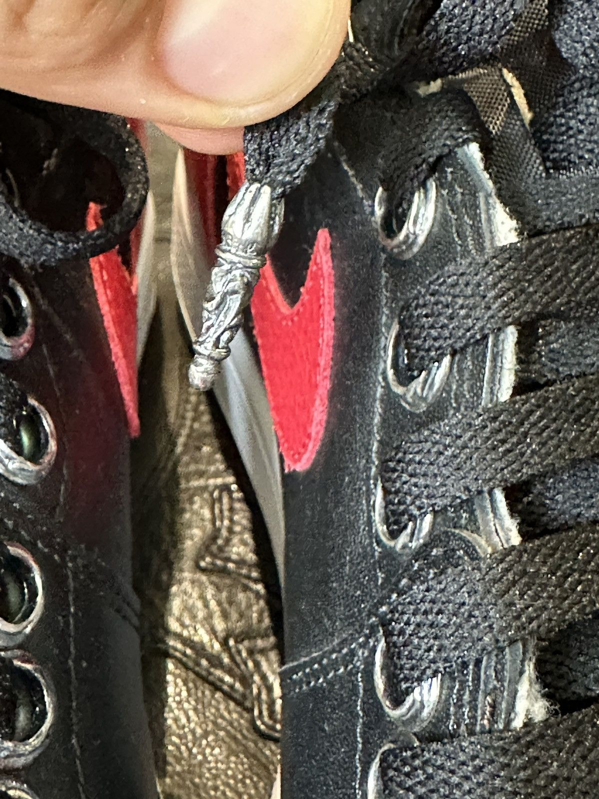 Chrome Hearts Chrome Hearts x Jordan 1 BRED Sneakers NEW SZ13 4Gseller Size US 13 / EU 46 - 16 Thumbnail