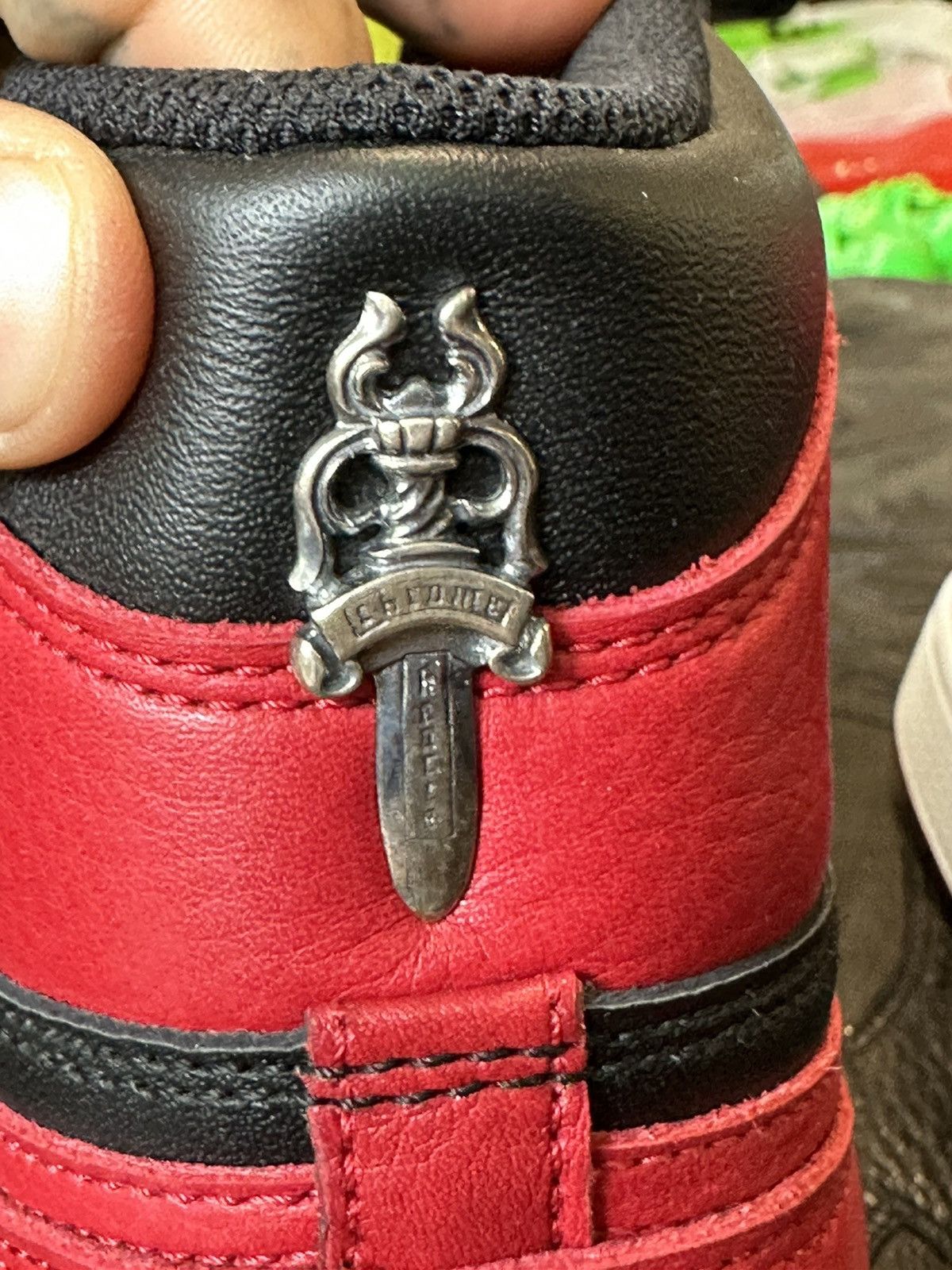 Chrome Hearts Chrome Hearts x Jordan 1 BRED Sneakers NEW SZ13 4Gseller Size US 13 / EU 46 - 18 Thumbnail
