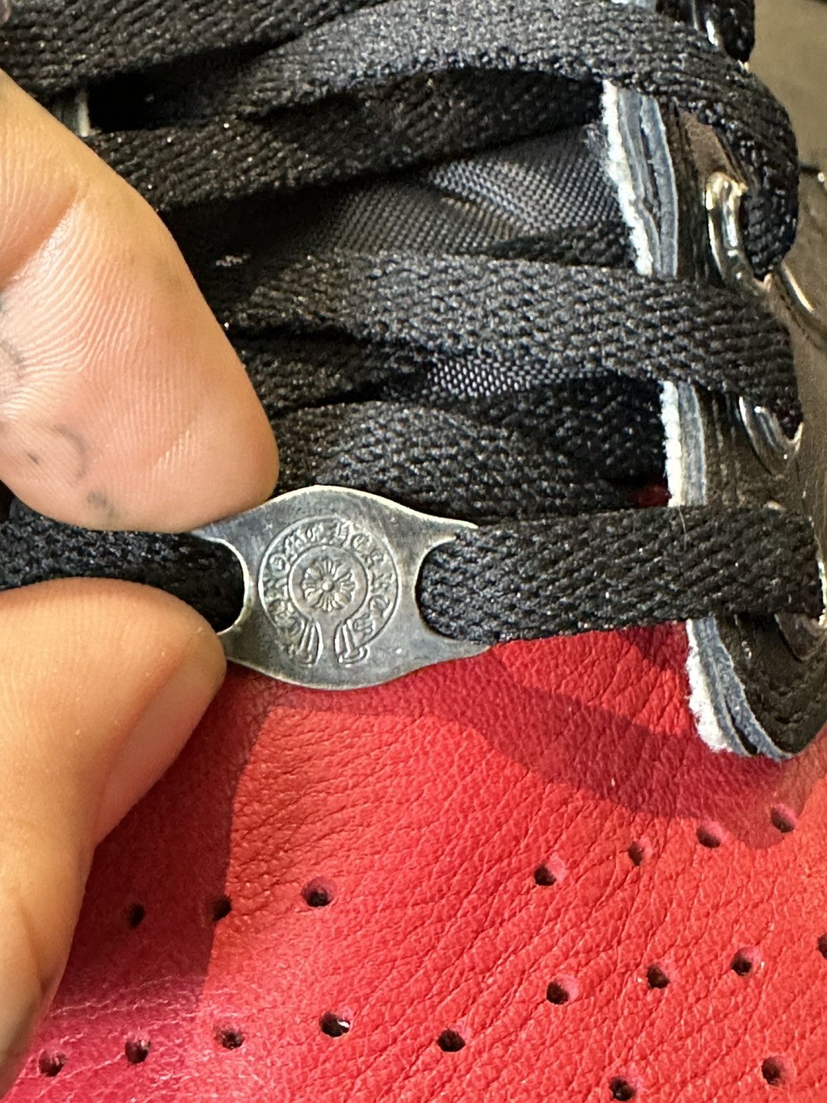 Chrome Hearts Chrome Hearts x Jordan 1 BRED Sneakers NEW SZ13 4Gseller Size US 13 / EU 46 - 15 Thumbnail