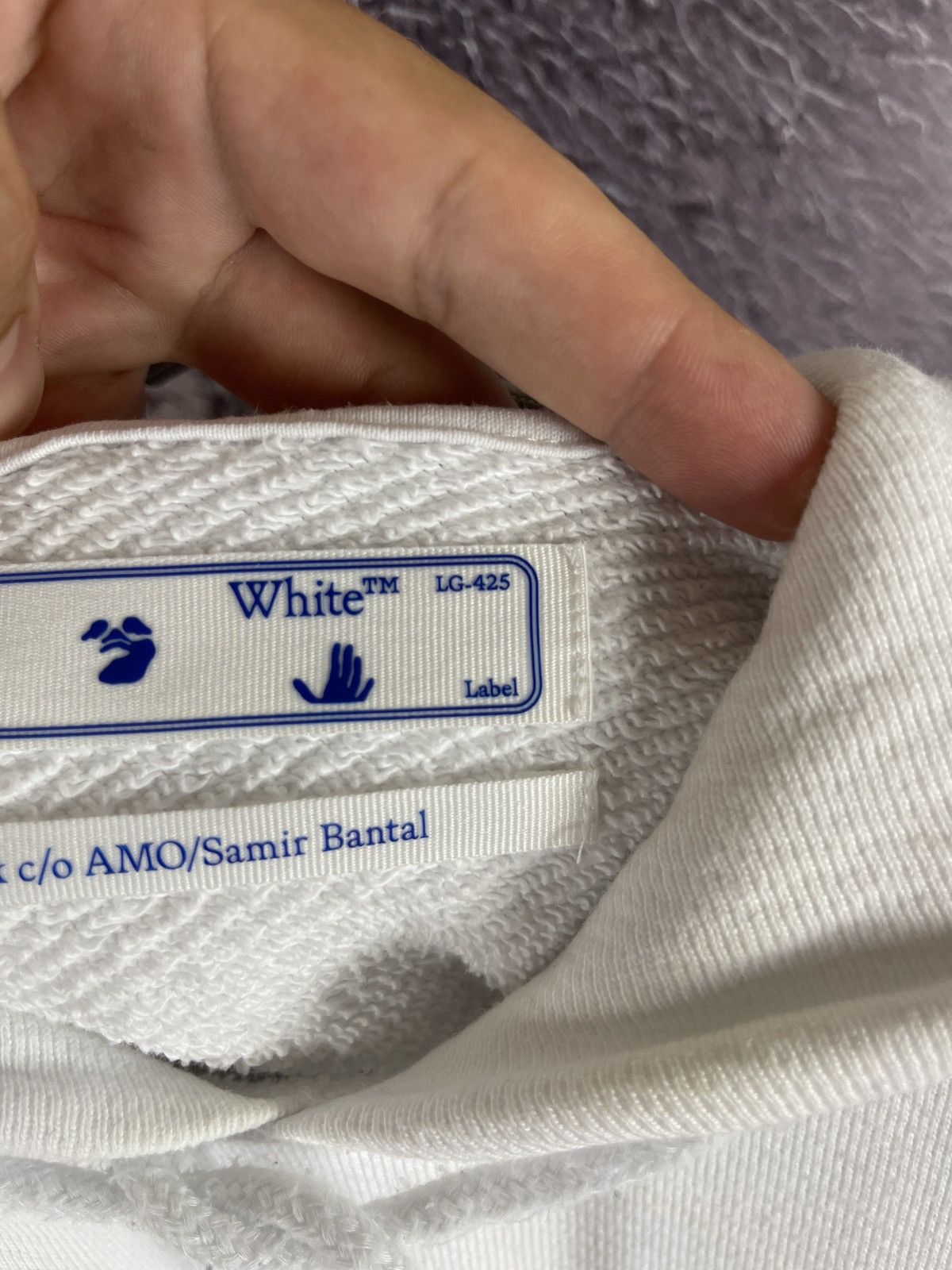 Off-White Off-White Artwork c/o AMO/Samir Bantal big logo hoodie Size US M / EU 48-50 / 2 - 17 Thumbnail