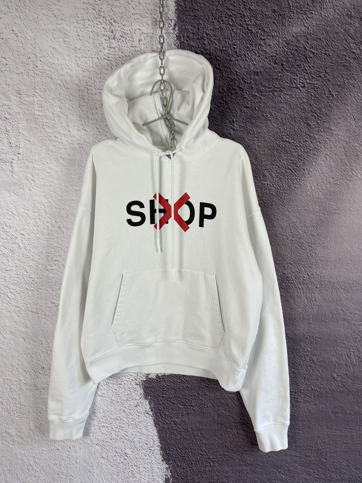 image of Off White Off-White Artwork C/o Amo/samir Bantal Big Logo Hoodie, Men's (Size Medium)