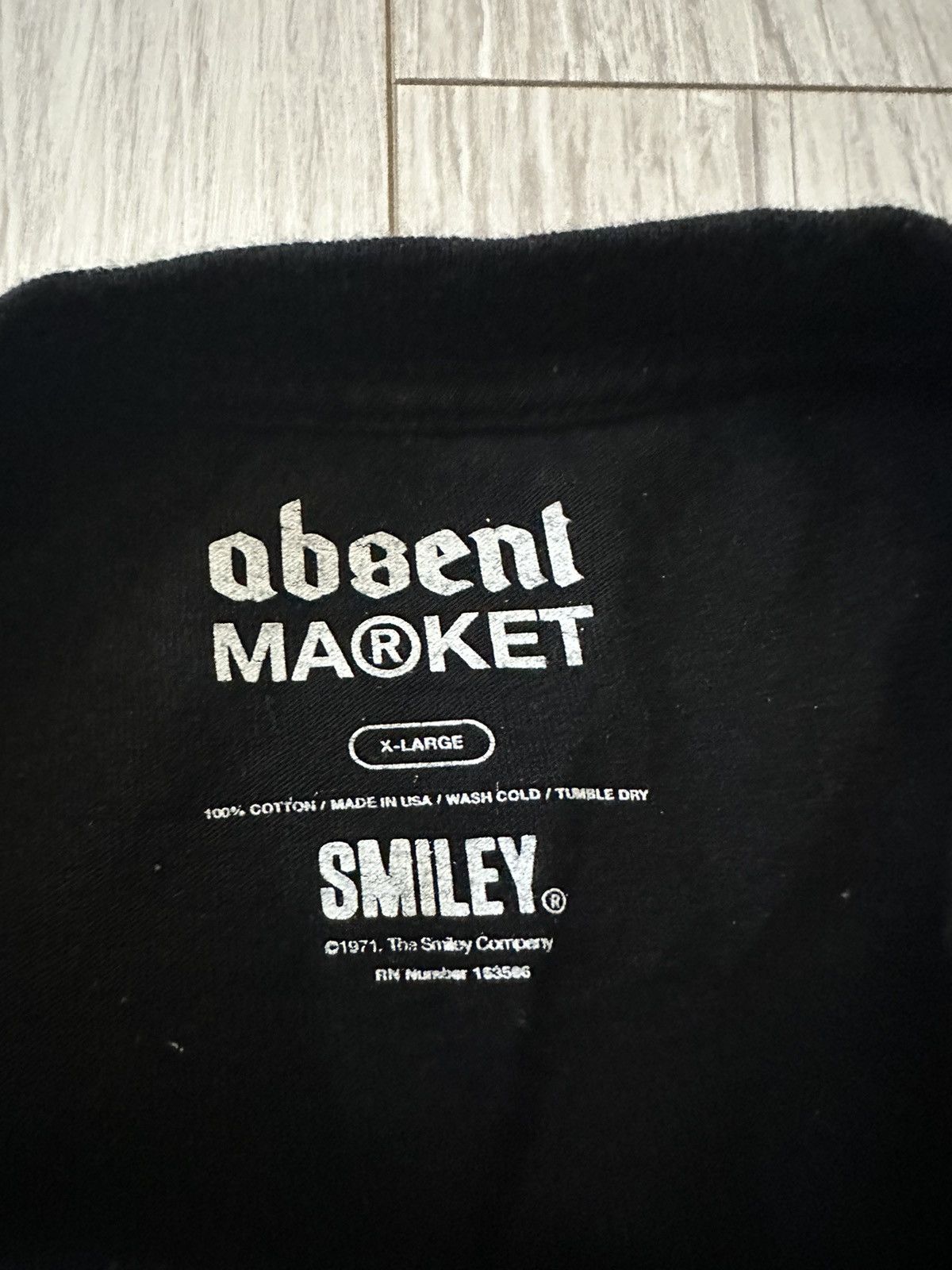 Absent × Market Market x Absent Black Smiley Shirt Size US XL / EU 56 / 4 - 3 Thumbnail