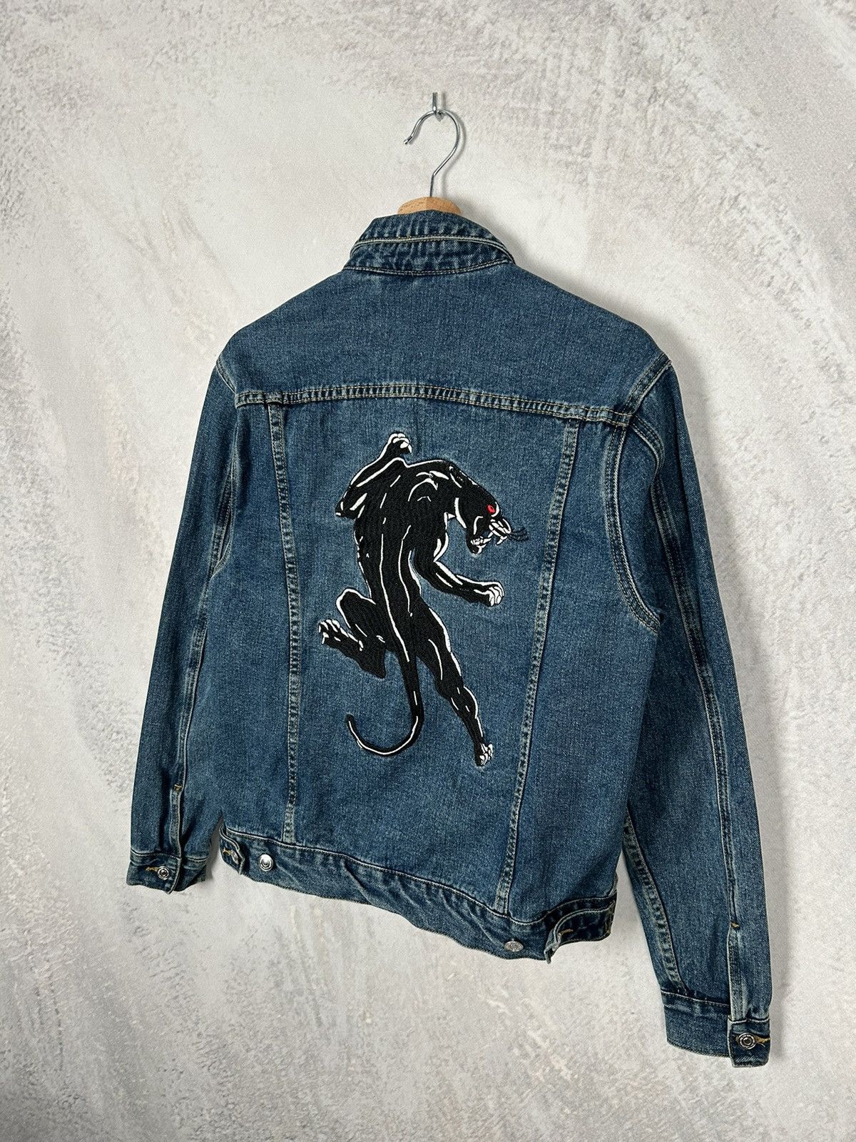 Other Vintage Denim Jacket Embroidered Panther Animal Y2K 90s Size US S / EU 44-46 / 1 - 2 Thumbnail