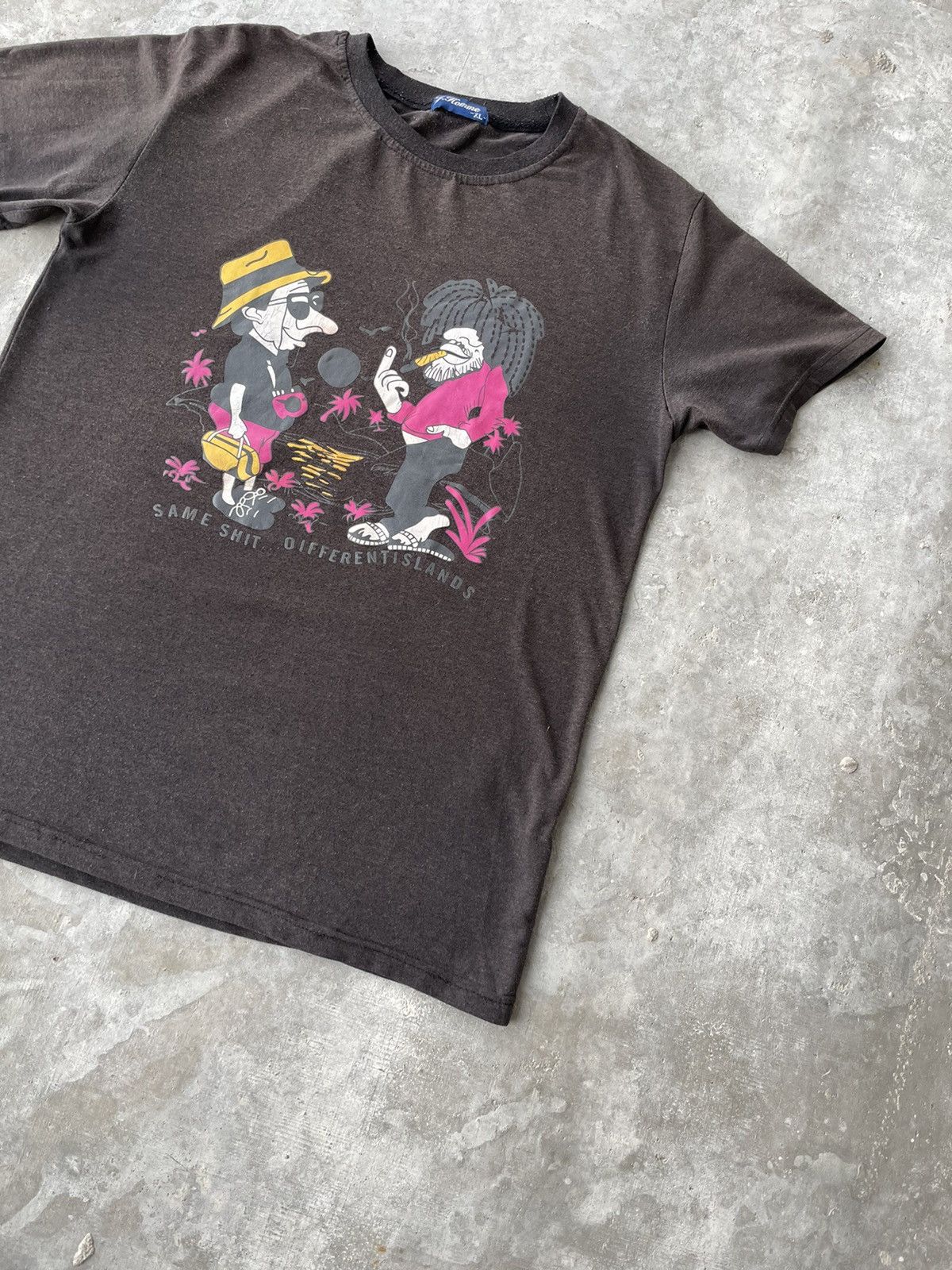 Vintage Vintage Fuck You Same Shit Faded Tee Shirt Size M Size US M / EU 48-50 / 2 - 4 Thumbnail