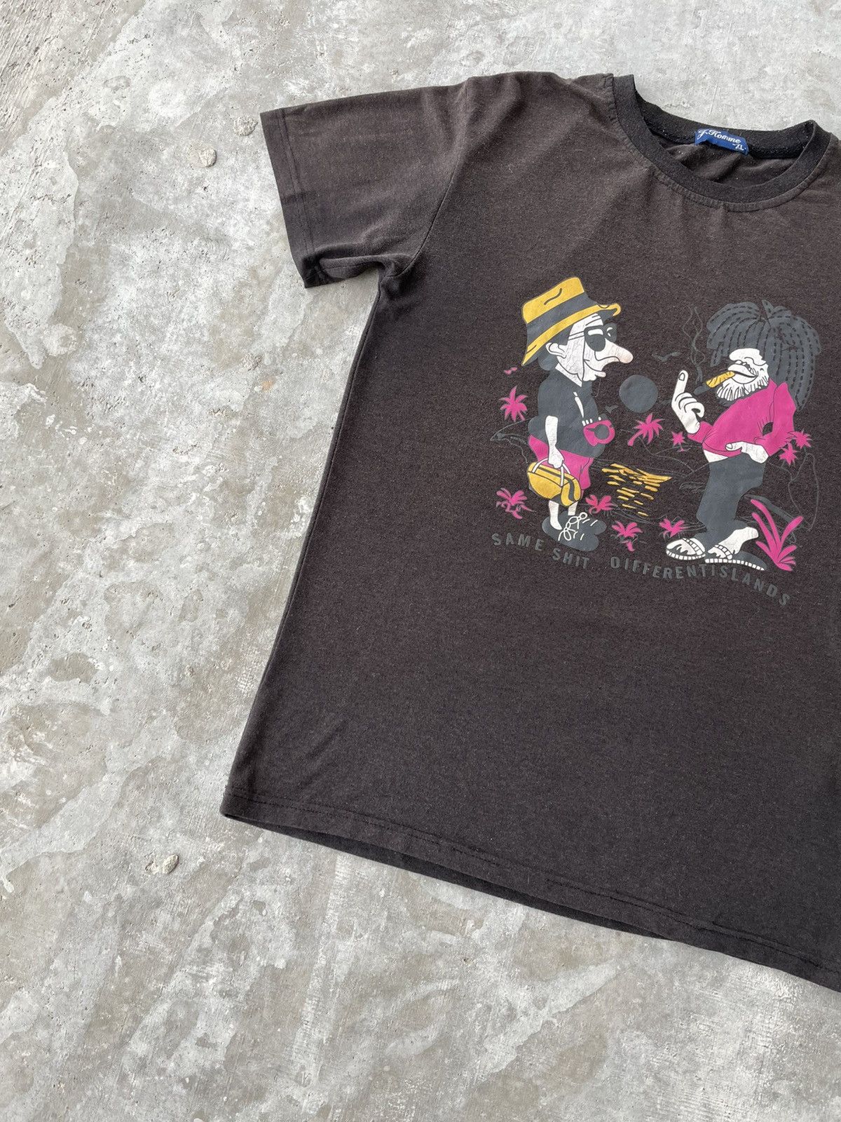 Vintage Vintage Fuck You Same Shit Faded Tee Shirt Size M Size US M / EU 48-50 / 2 - 5 Thumbnail