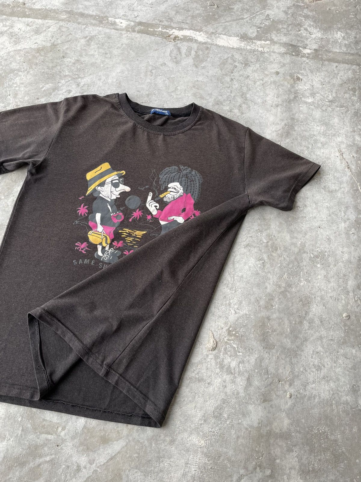 Vintage Vintage Fuck You Same Shit Faded Tee Shirt Size M Size US M / EU 48-50 / 2 - 8 Thumbnail