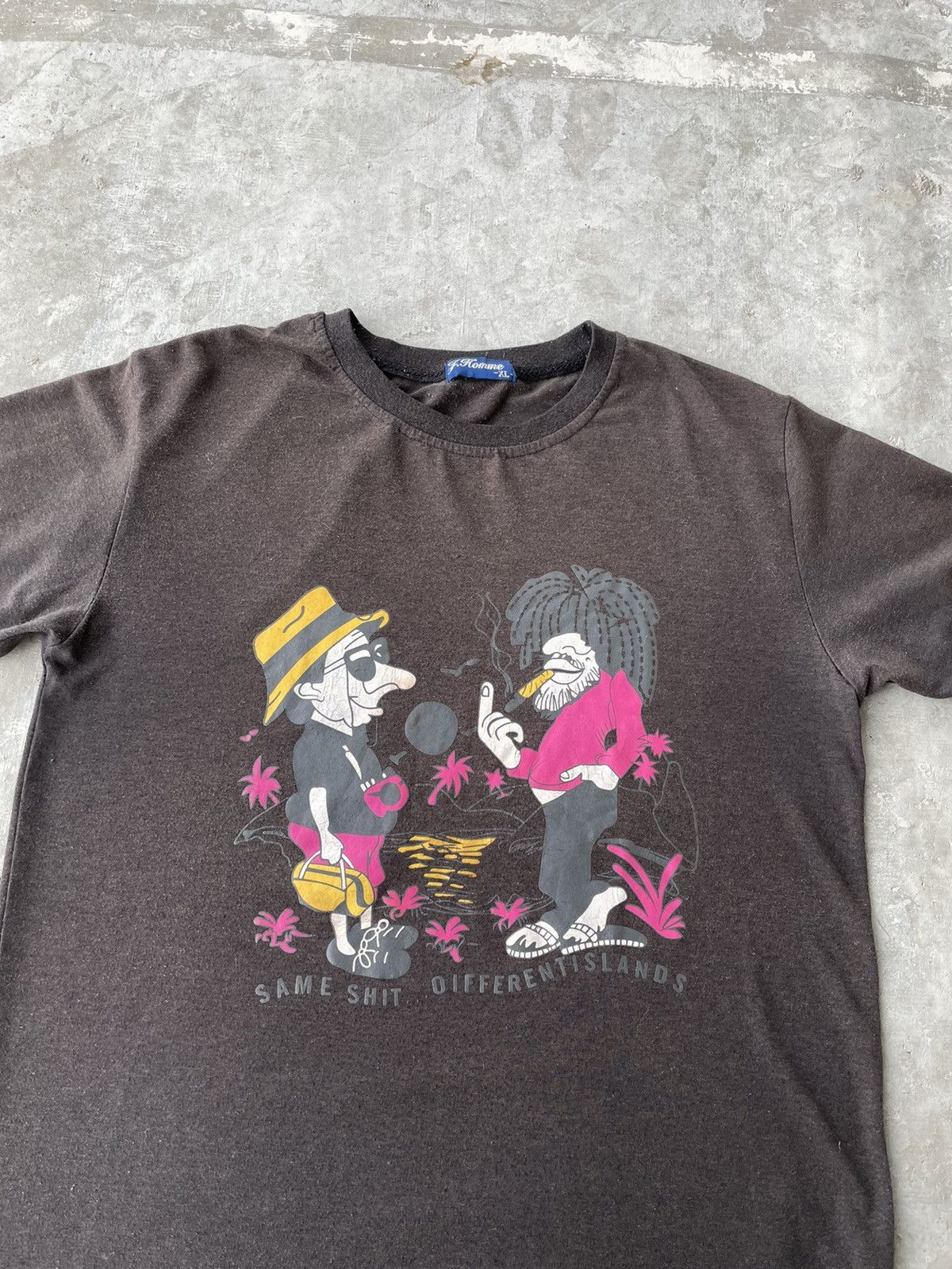 Vintage Vintage Fuck You Same Shit Faded Tee Shirt Size M Size US M / EU 48-50 / 2 - 6 Thumbnail
