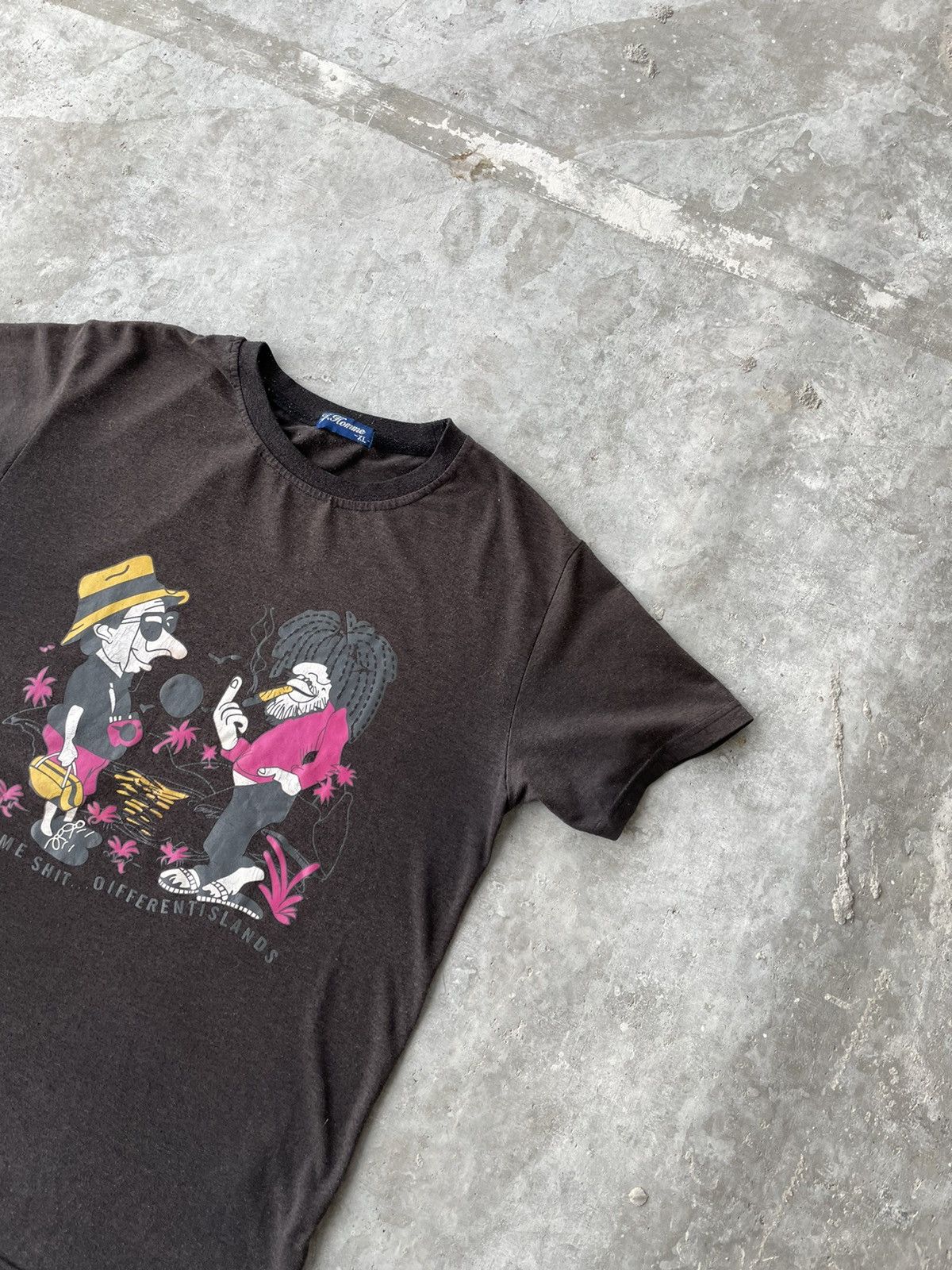 Vintage Vintage Fuck You Same Shit Faded Tee Shirt Size M Size US M / EU 48-50 / 2 - 2 Thumbnail