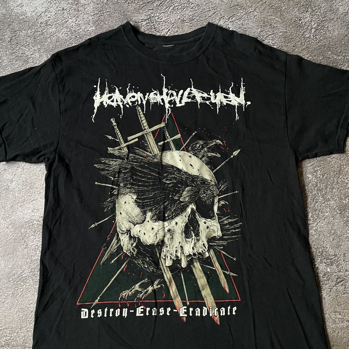Band Tees Vintage Y2K BONES ABSTRACT CREEPY VAMP ANGRY HORROR SKELETON Size US XL / EU 56 / 4 - 5 Thumbnail