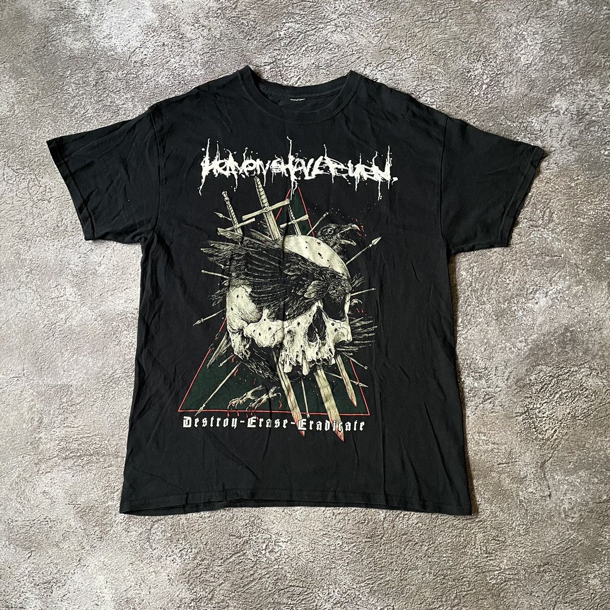 Band Tees Vintage Y2K BONES ABSTRACT CREEPY VAMP ANGRY HORROR SKELETON Size US XL / EU 56 / 4 - 2 Thumbnail