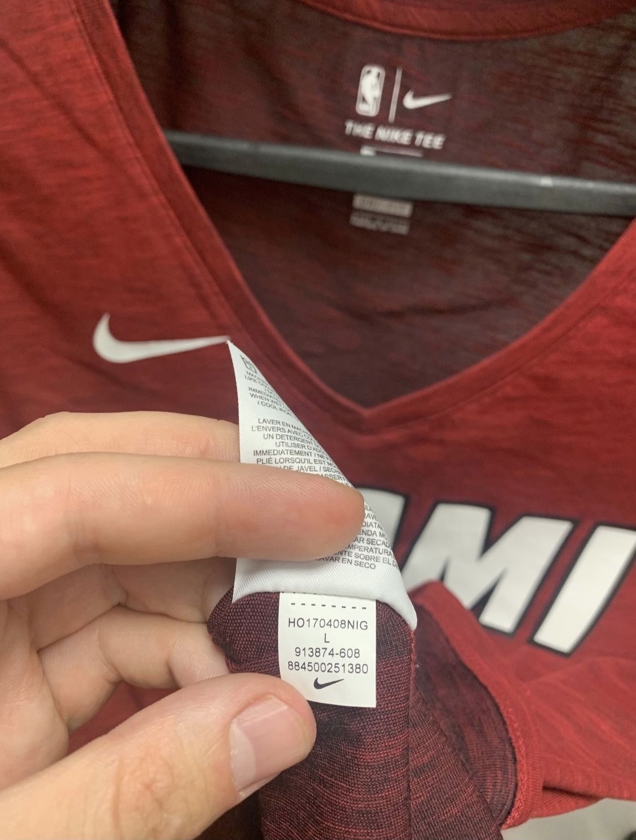 NBA Miami heat Nike nba jersey tee sleeveless L size Size US L / EU 52-54 / 3 - 3 Thumbnail