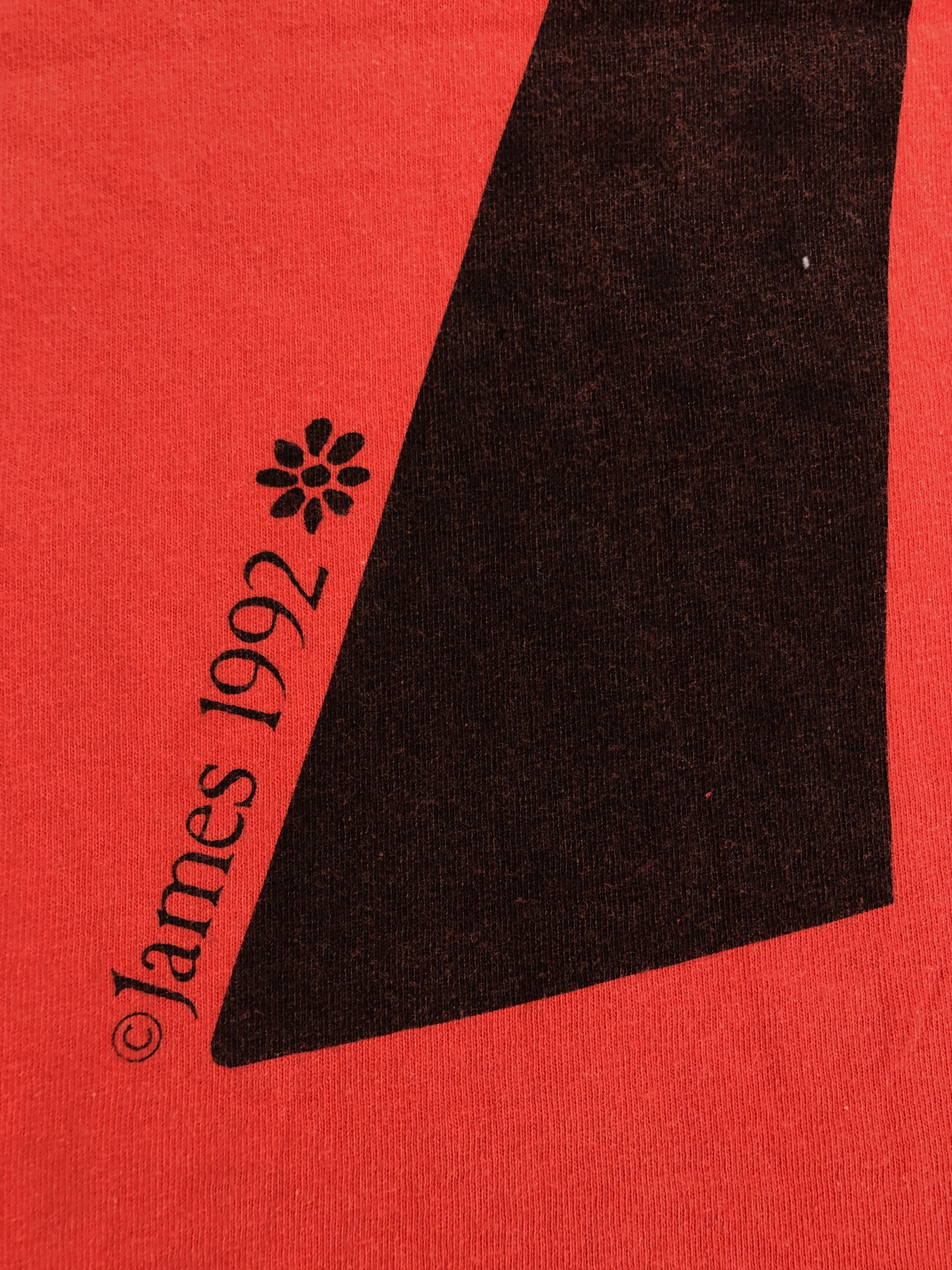 Band Tees Vintage 1992 James Seven (English Rock Happy Mondays) Size US XL / EU 56 / 4 - 7 Thumbnail
