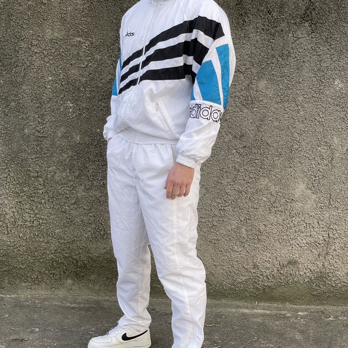 Adidas × Vintage Vintage Adidas Tracksuit pants+jacket 90S Y2K Streetwear Hyp Size 40S - 2 Thumbnail