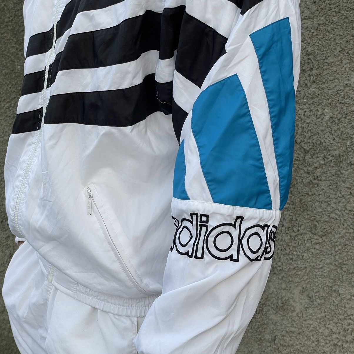 Adidas × Vintage Vintage Adidas Tracksuit pants+jacket 90S Y2K Streetwear Hyp Size 40S - 8 Thumbnail