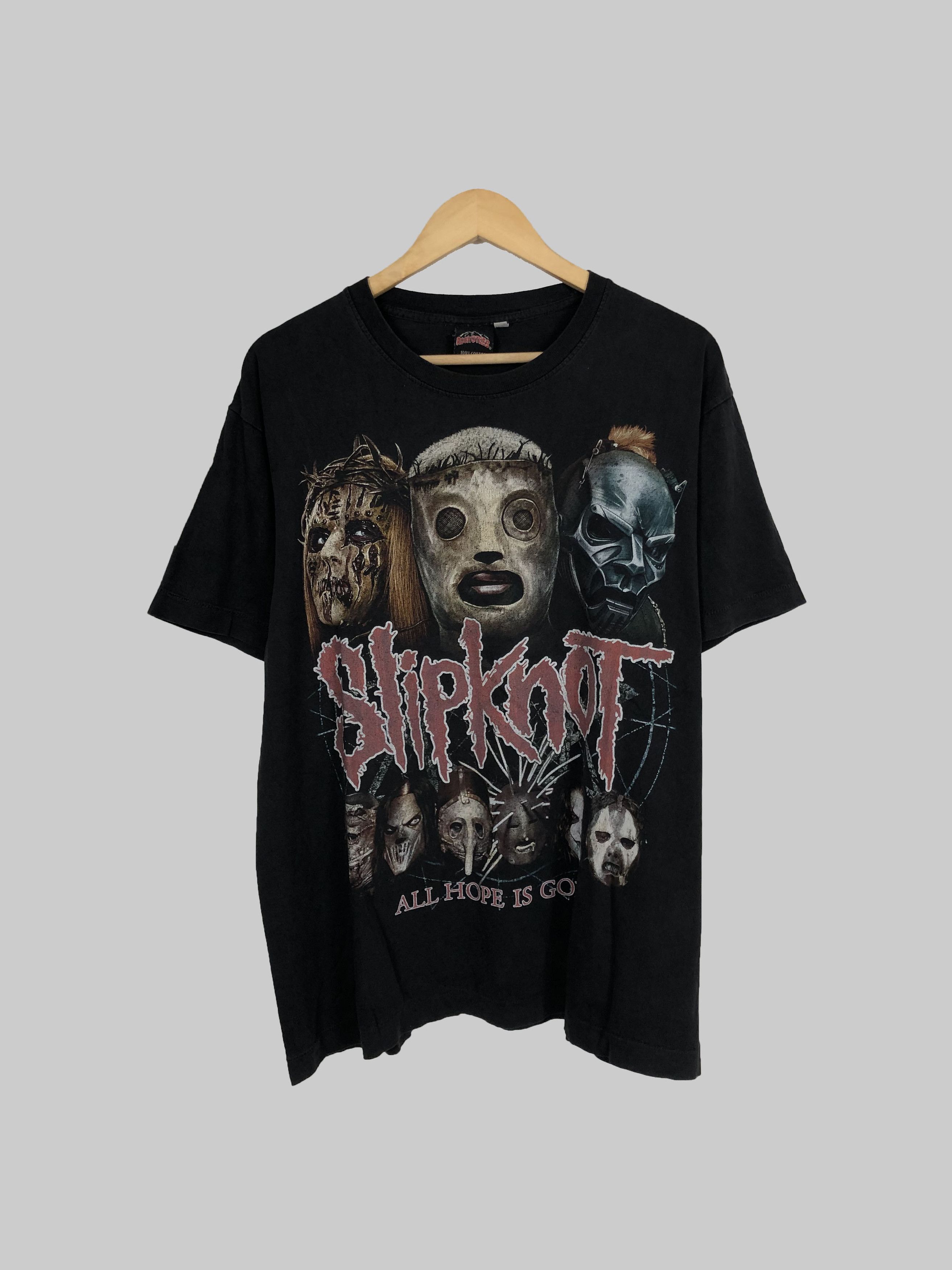 Band Tees Vintage 00s Slipknot (Stone Sour Marilyn Manson Linkin) Size US L / EU 52-54 / 3 - 1 Thumbnail
