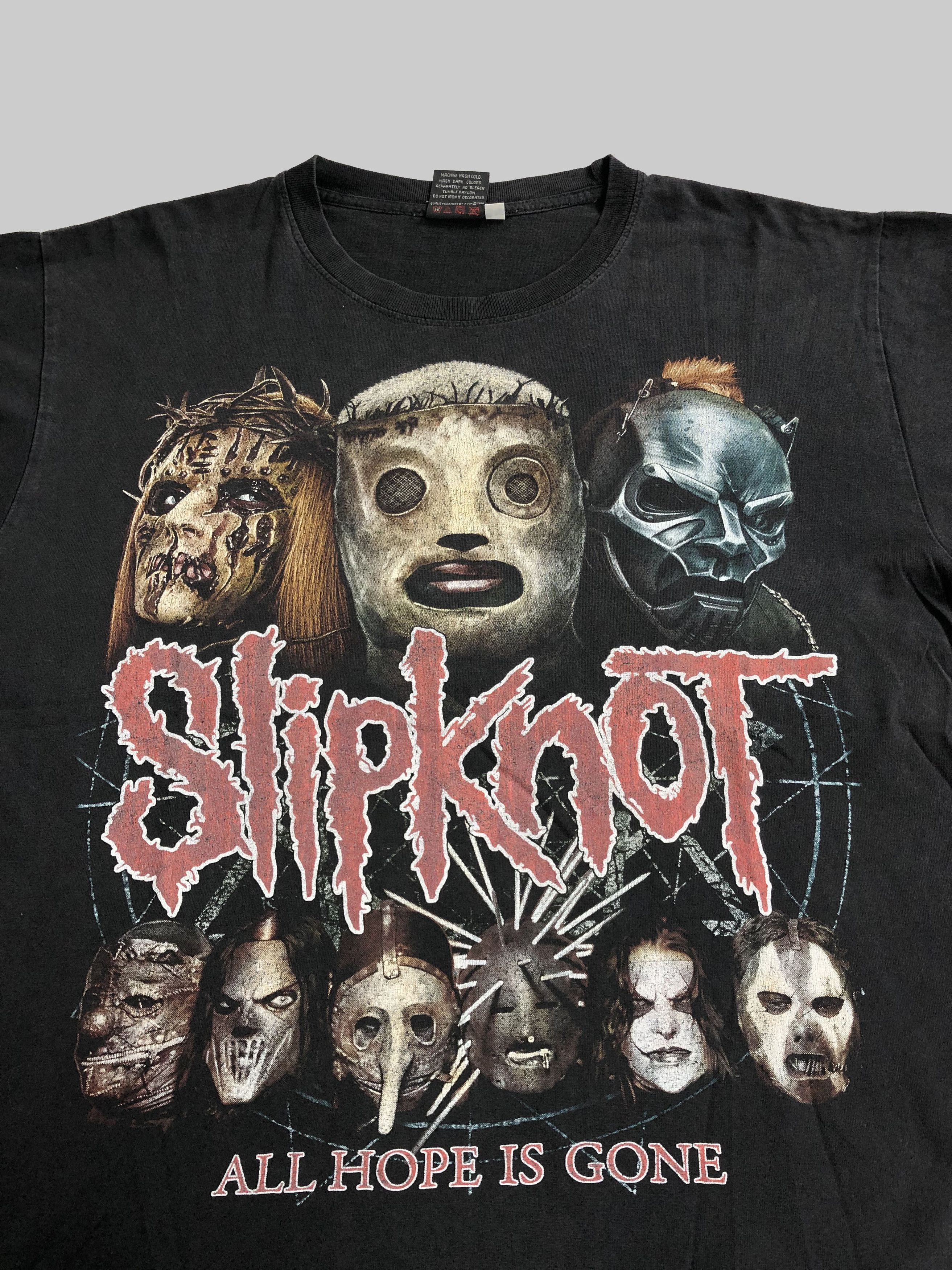 Band Tees Vintage 00s Slipknot (Stone Sour Marilyn Manson Linkin) Size US L / EU 52-54 / 3 - 3 Thumbnail
