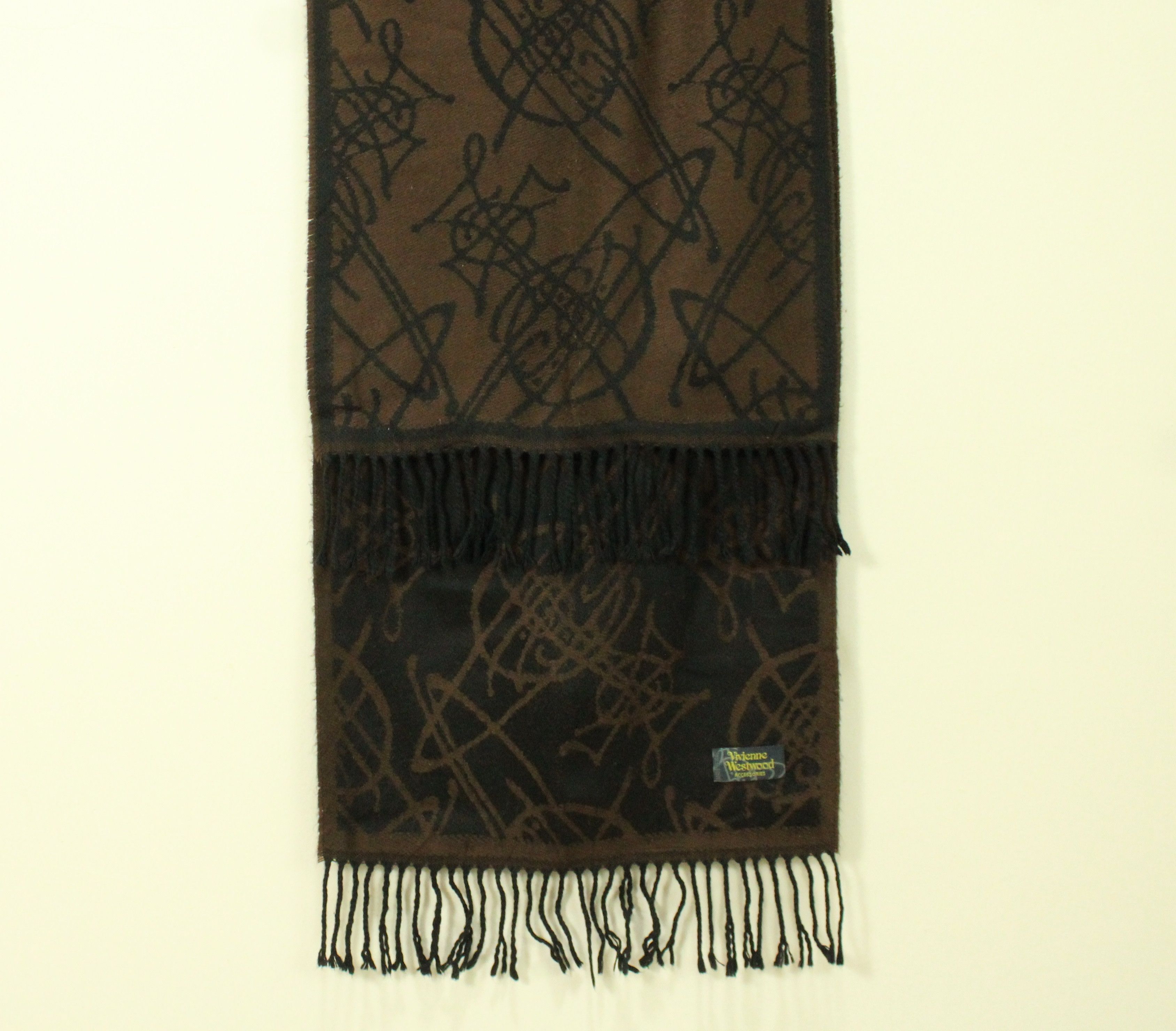 Vivienne Westwood INSANE 🔥 ORB Scarf VIVIENNE WESTWOOD Scarf Mufler 72" x 15" Size ONE SIZE - 7 Thumbnail