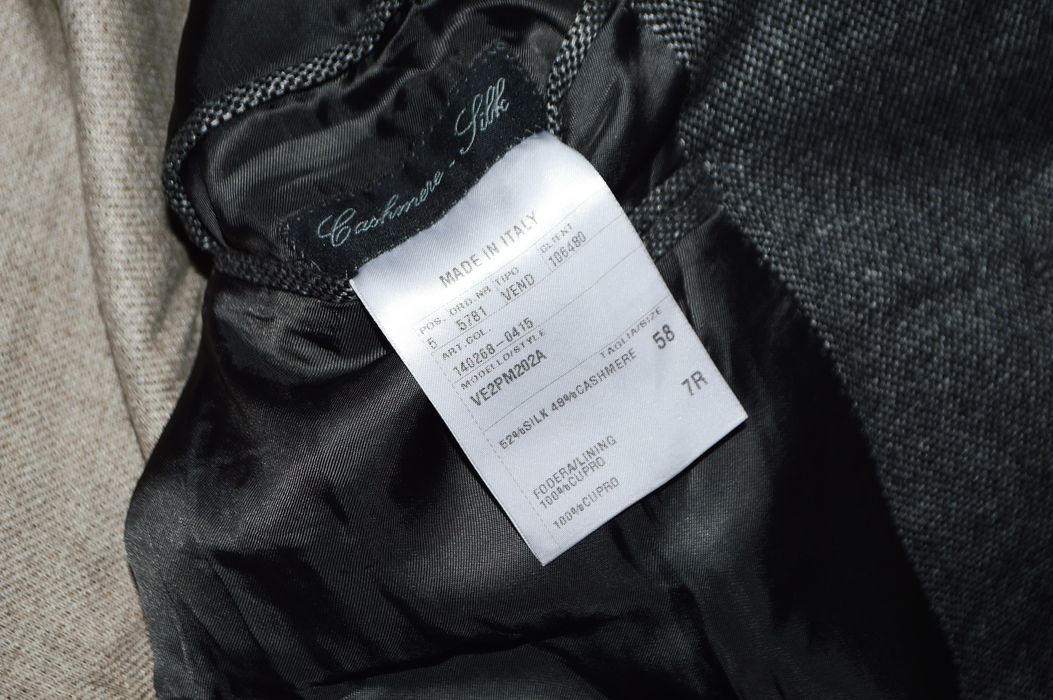 Italian Designers Valditaro Sartoria Silk Cashmere Blazer Jacket Size ...