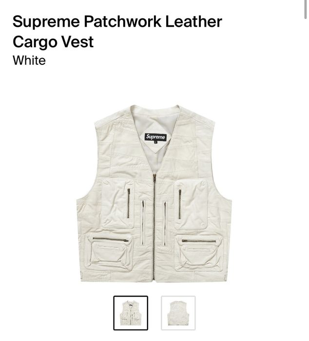 Supreme patchwork leather cargo vest | Grailed