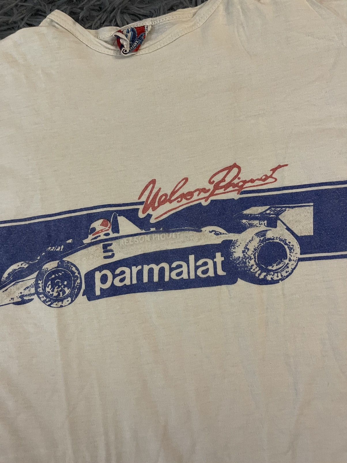 Formula 1 × NASCAR × Vintage 1978-1982 vtg Nelson Piquet Parmalat formula 1 team t-shirt Size US XS / EU 42 / 0 - 3 Thumbnail