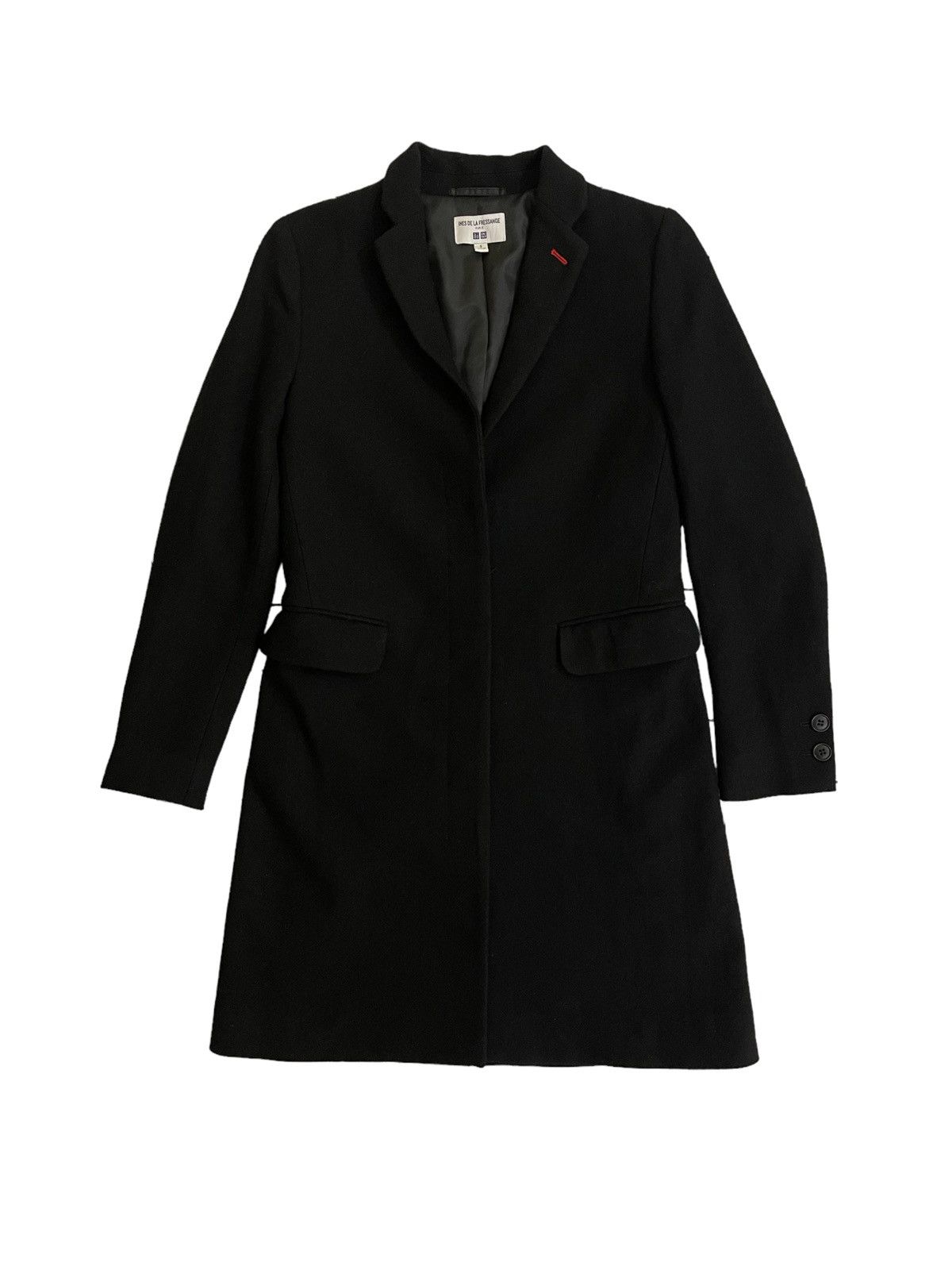 image of Italian Designers x Uniqlo Ines De La Fressange Paris Wool Jacket in Black, Women's (Size Small)