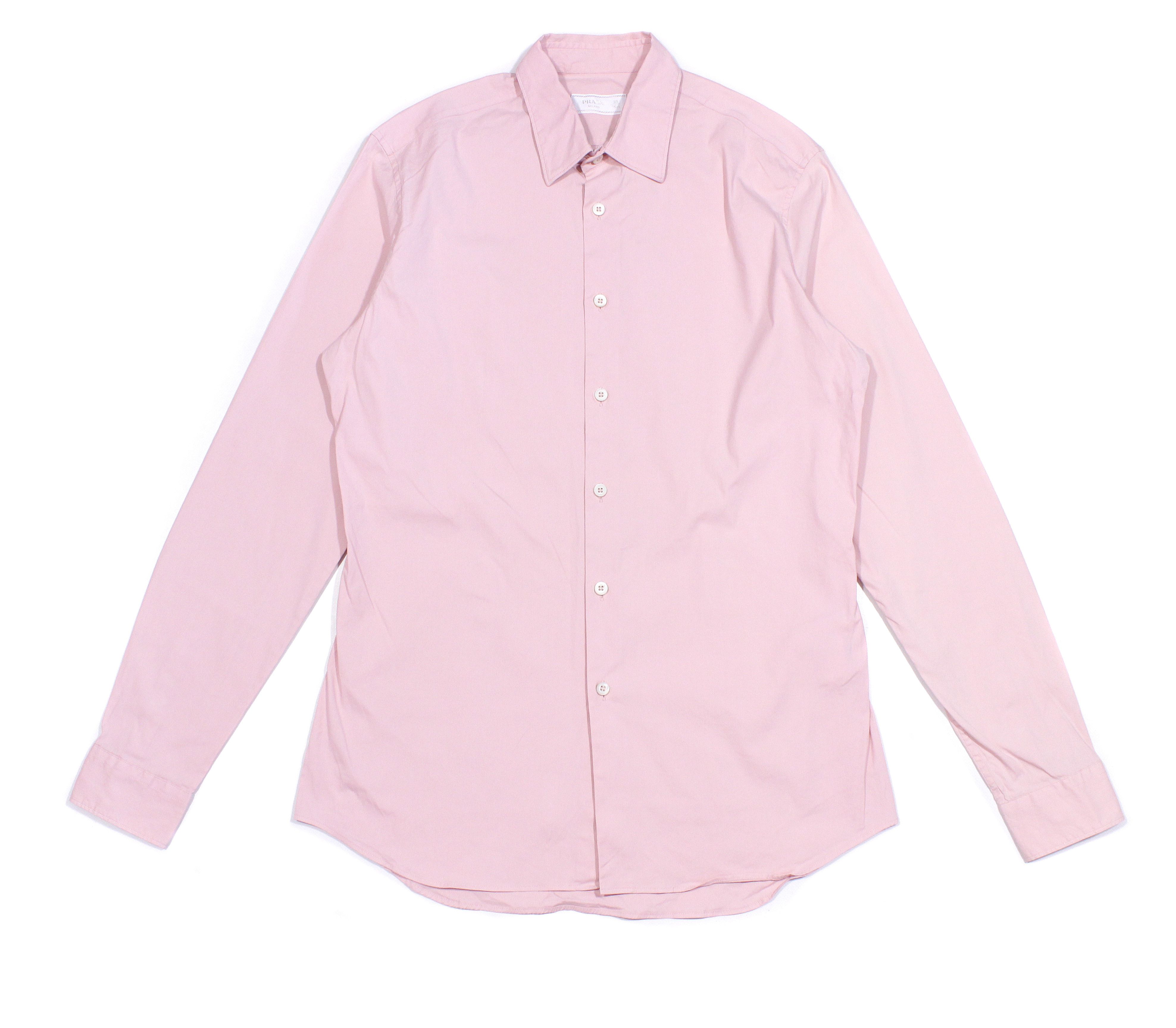 Prada 2017 Pink Dress Cotton Nylon Stretch Shirt Size US M / EU 48-50 / 2 - 1 Thumbnail