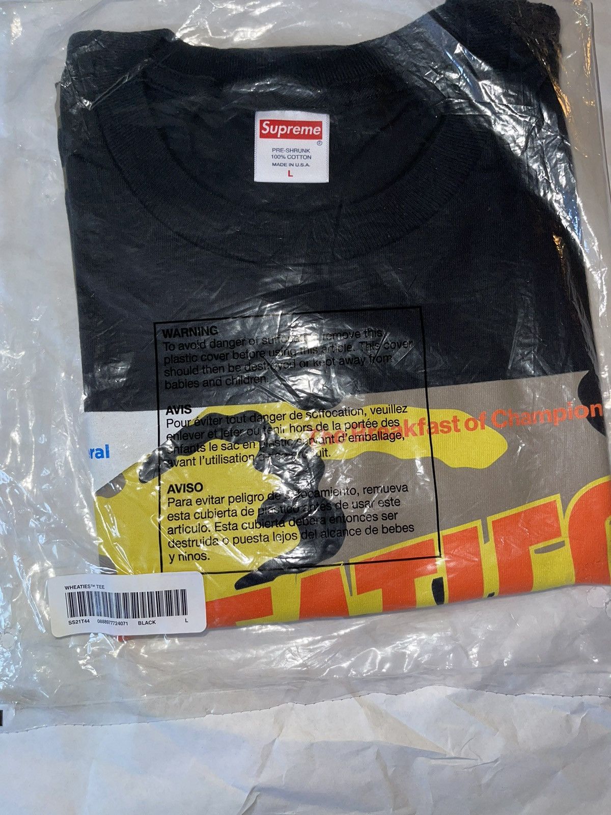 Supreme Wheaties Tee Size US L / EU 52-54 / 3 - 3 Thumbnail