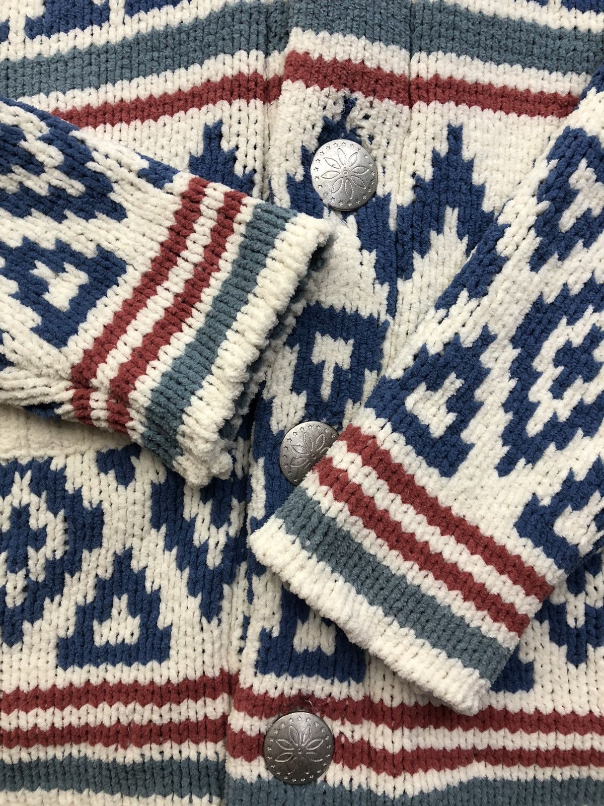 Native Hula Lani Hawaii Native Navajo Cableknit Jacket Size M / US 6-8 / IT 42-44 - 9 Thumbnail