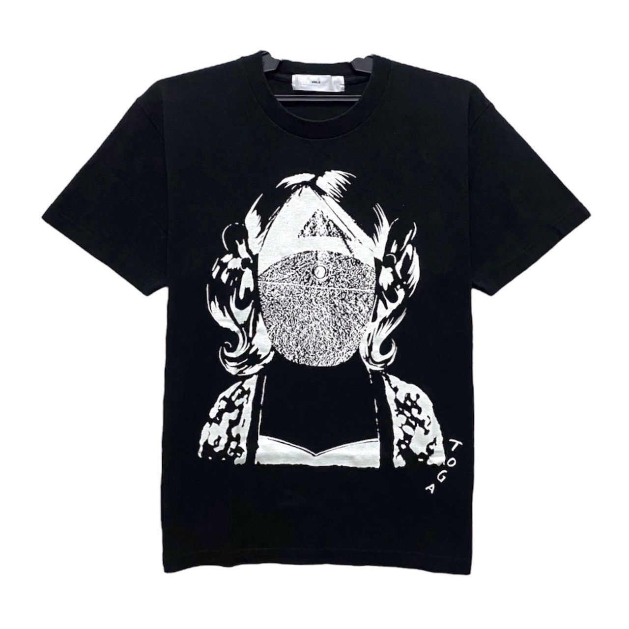 image of Archival Clothing x Toga Vintage Toga Virilis-Toga Archives Printed Tee in Black (Size Medium)