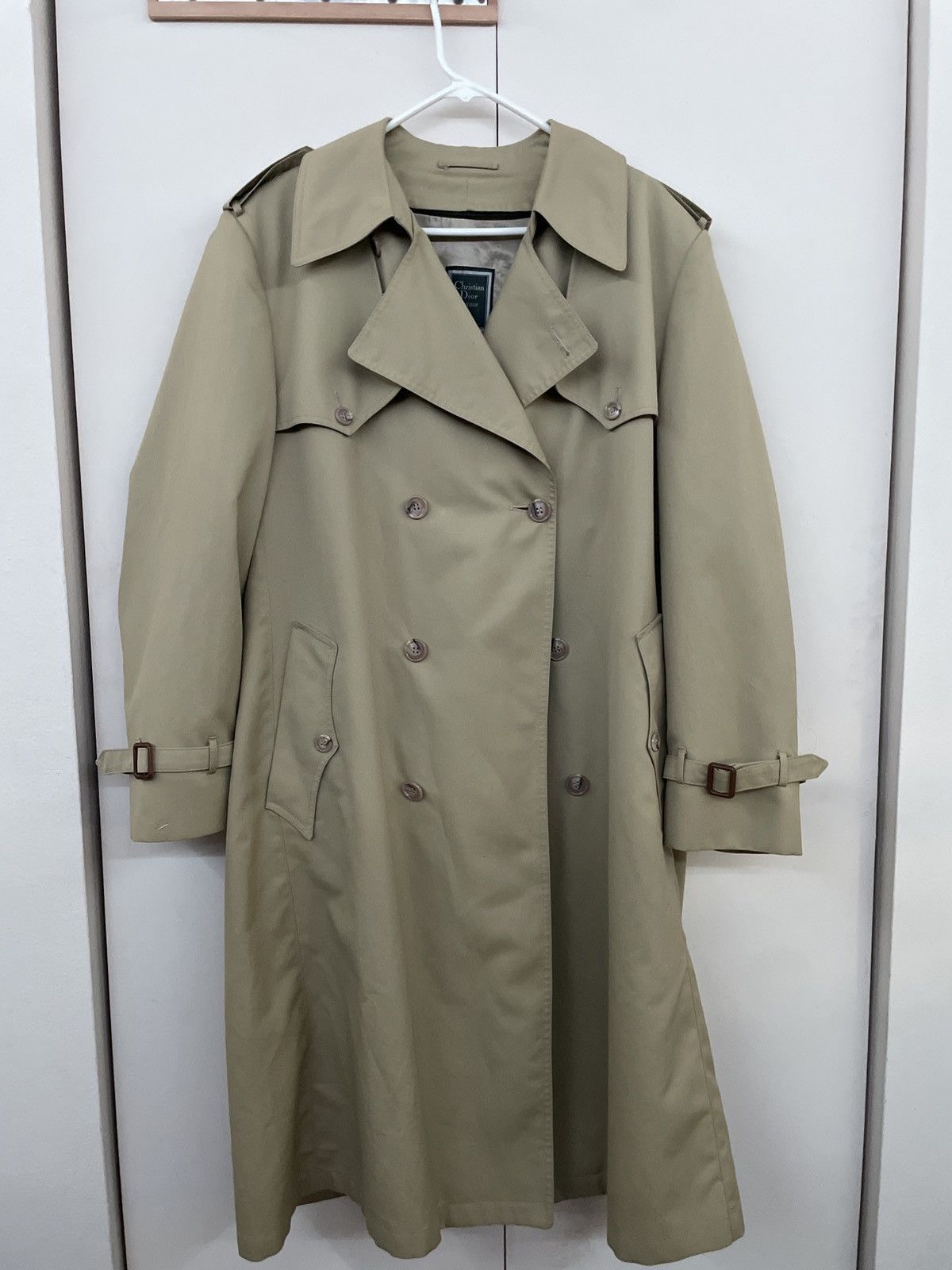 Dior Vintage 90s Christian Dior Trench Coat Long Jacket | Grailed