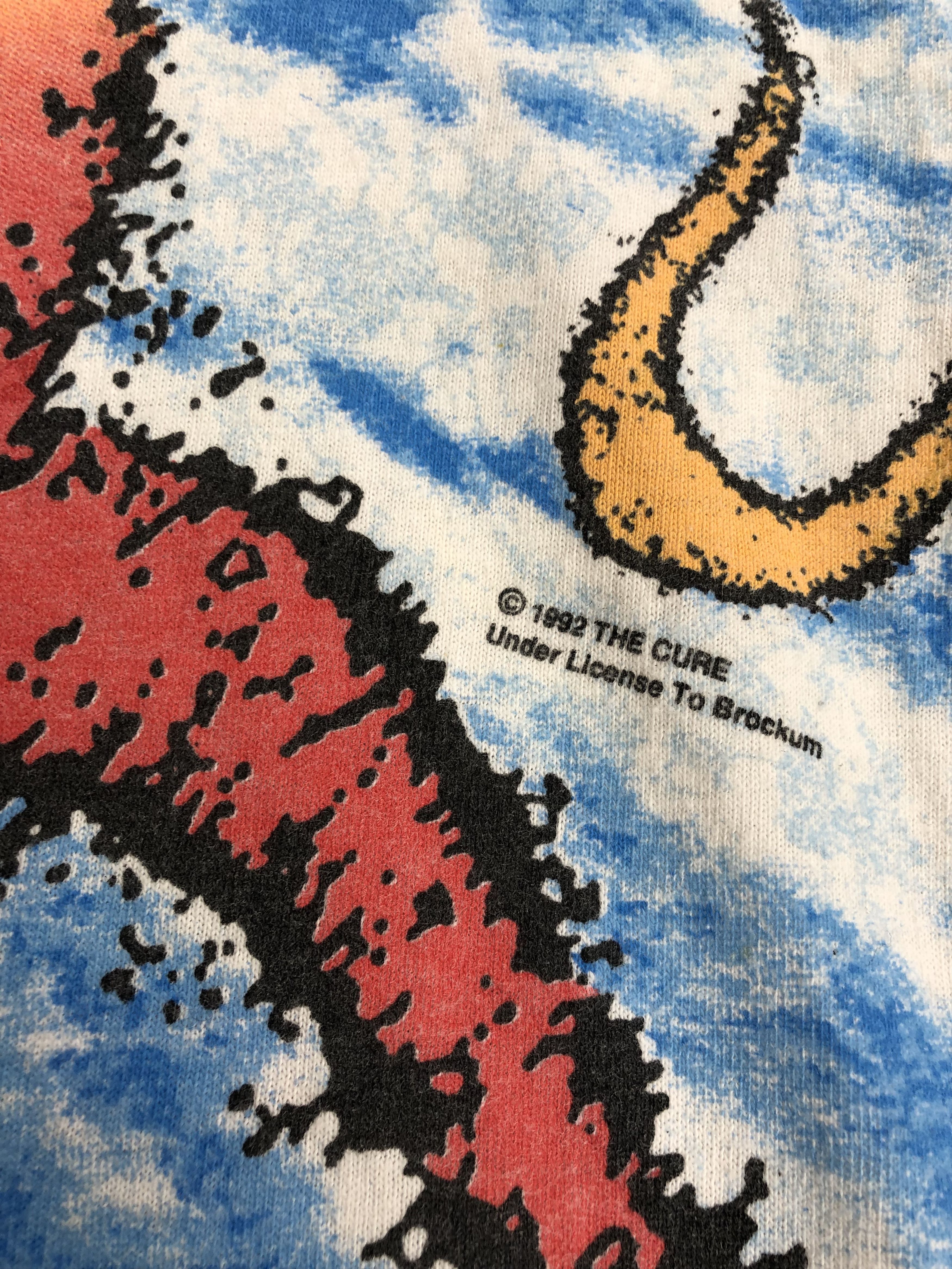 Band Tees Vintage 1992 The Cure (New Order Stone Roses Sonic Youth) Size US L / EU 52-54 / 3 - 5 Thumbnail