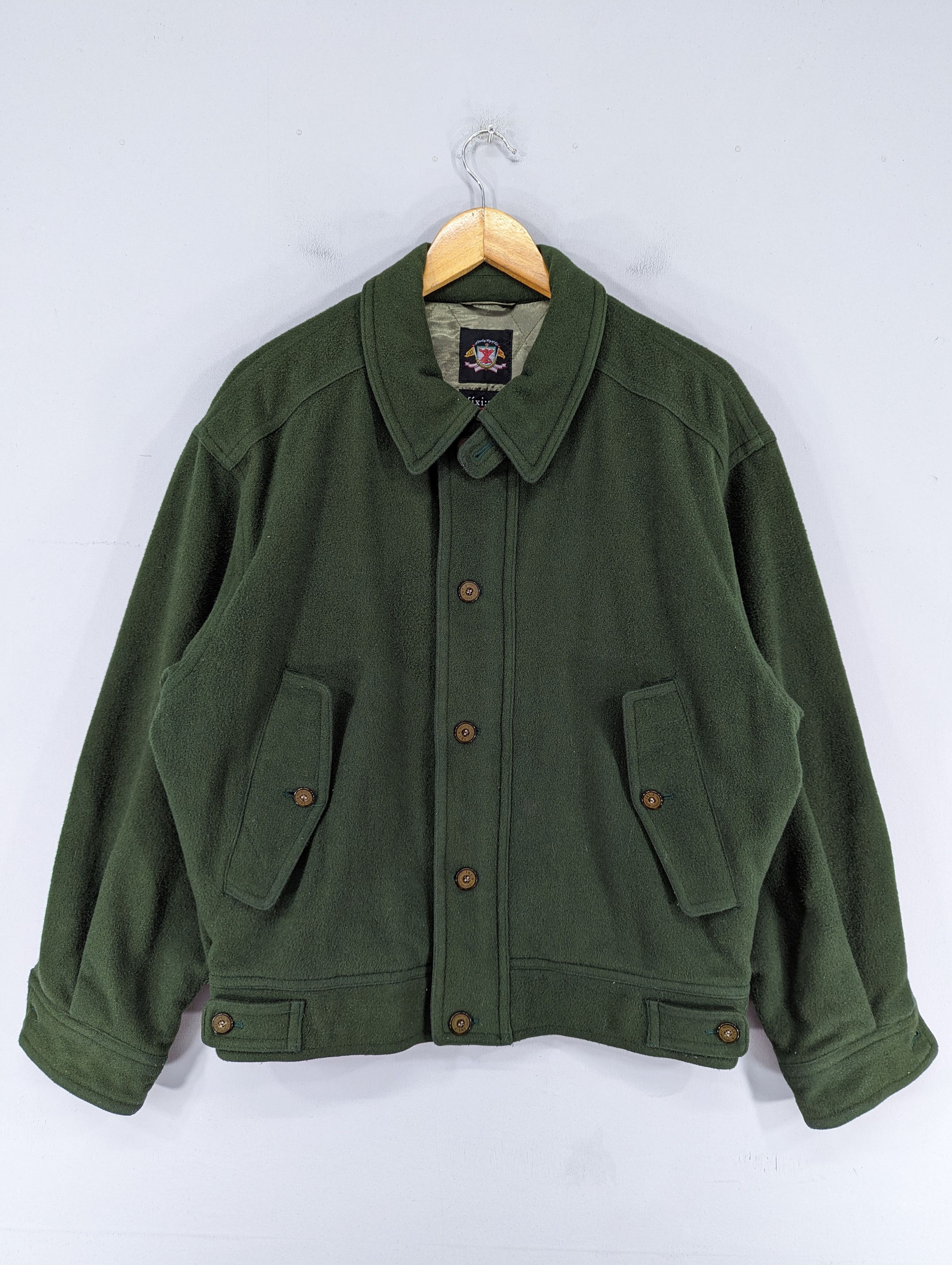 S*様 90s vtg   wool bomber jac 🔥RARE🔥Vintage 90s [ixi:z] Global Basic Wool Bomber Jacket