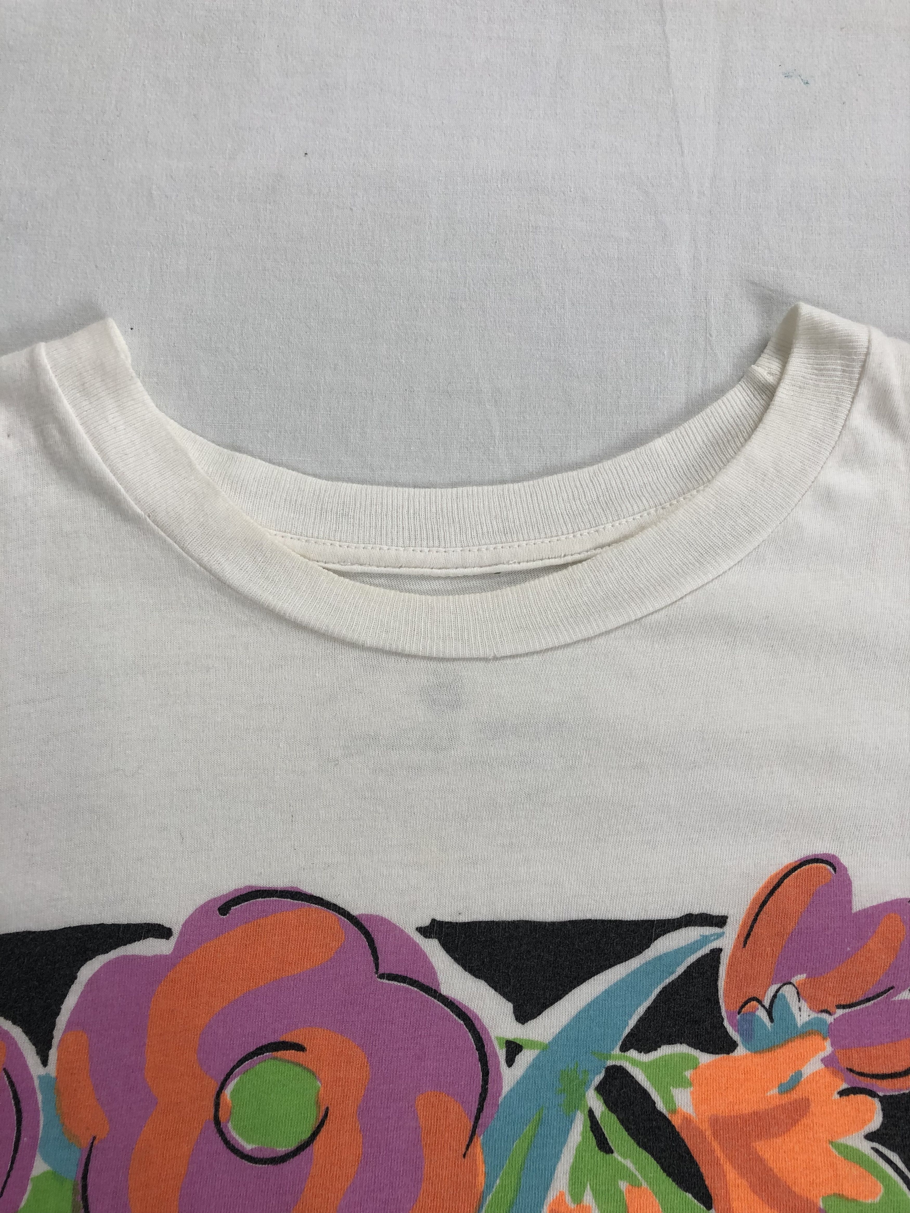 Designer × Vintage Vintage 90s Mary Quant London Tokyo Flowers T-shirt Size US XL / EU 56 / 4 - 15 Thumbnail