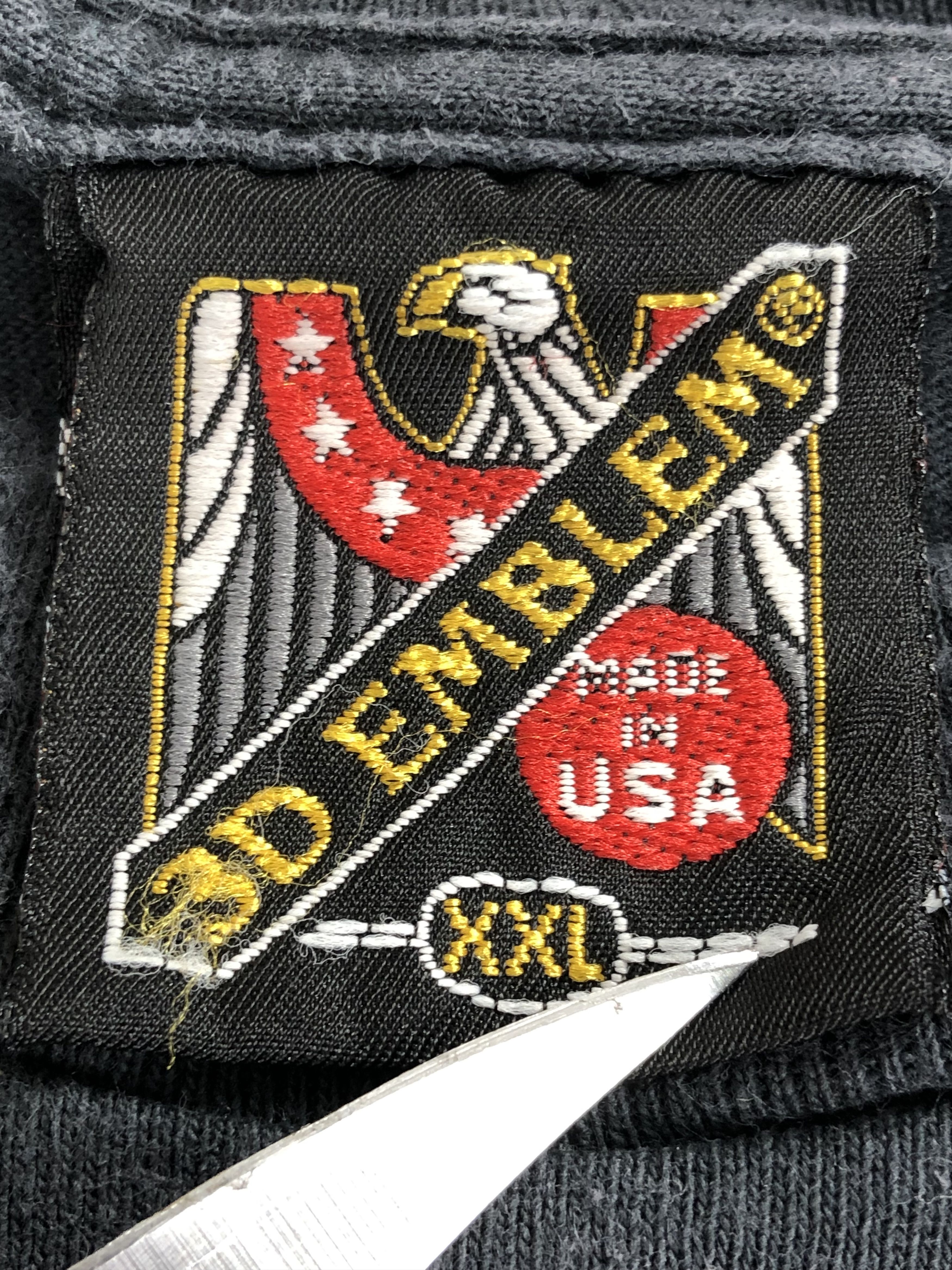 Harley Davidson Vintage 1994 3D Emblem Indian Wolf Eagles Thrashed t-shirt Size US XXL / EU 58 / 5 - 14 Thumbnail