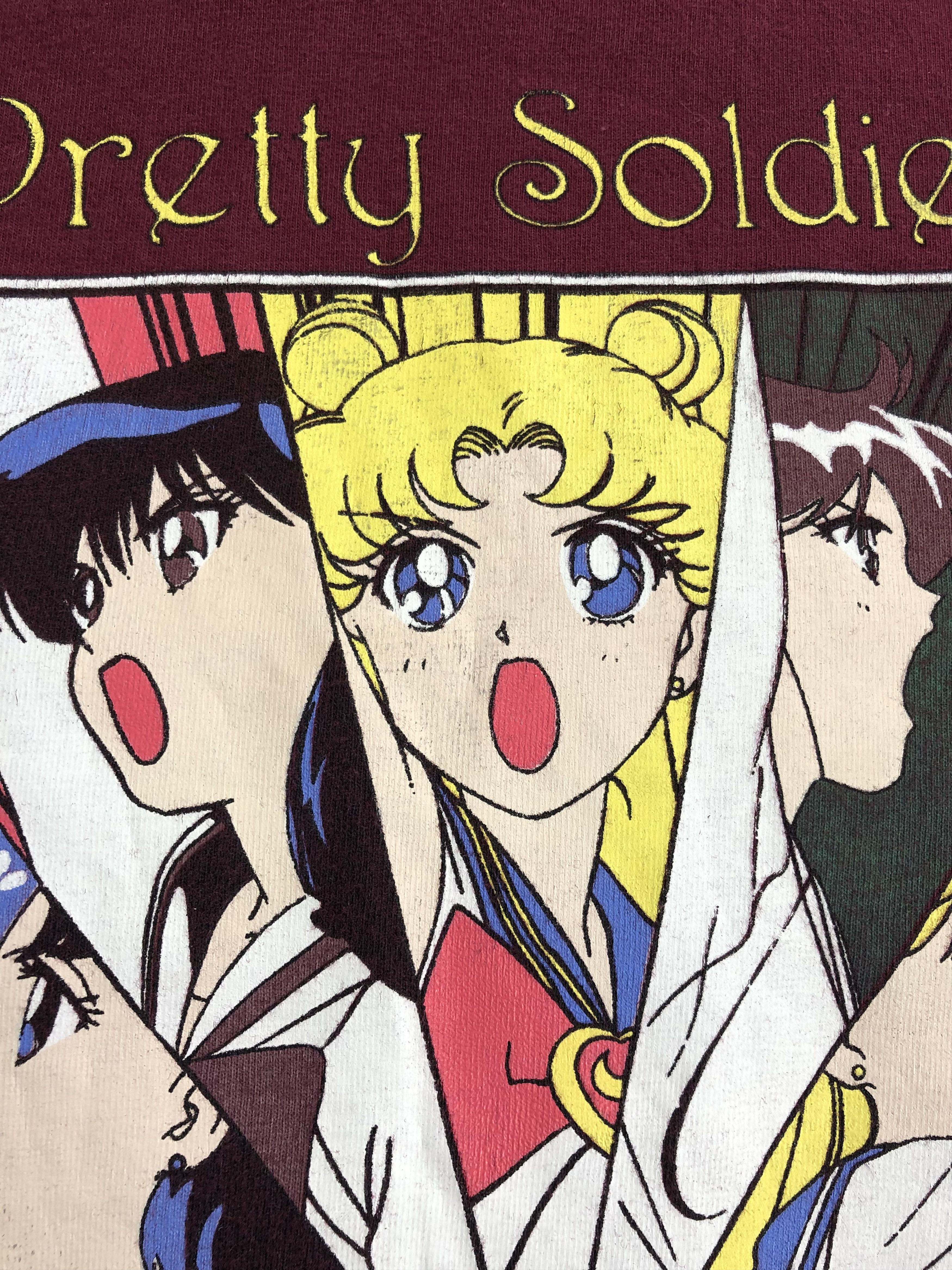 Anime Vintage 90s Sailor Moon Pretty Soldier (Dragon Ball Piece) Size US S / EU 44-46 / 1 - 7 Thumbnail