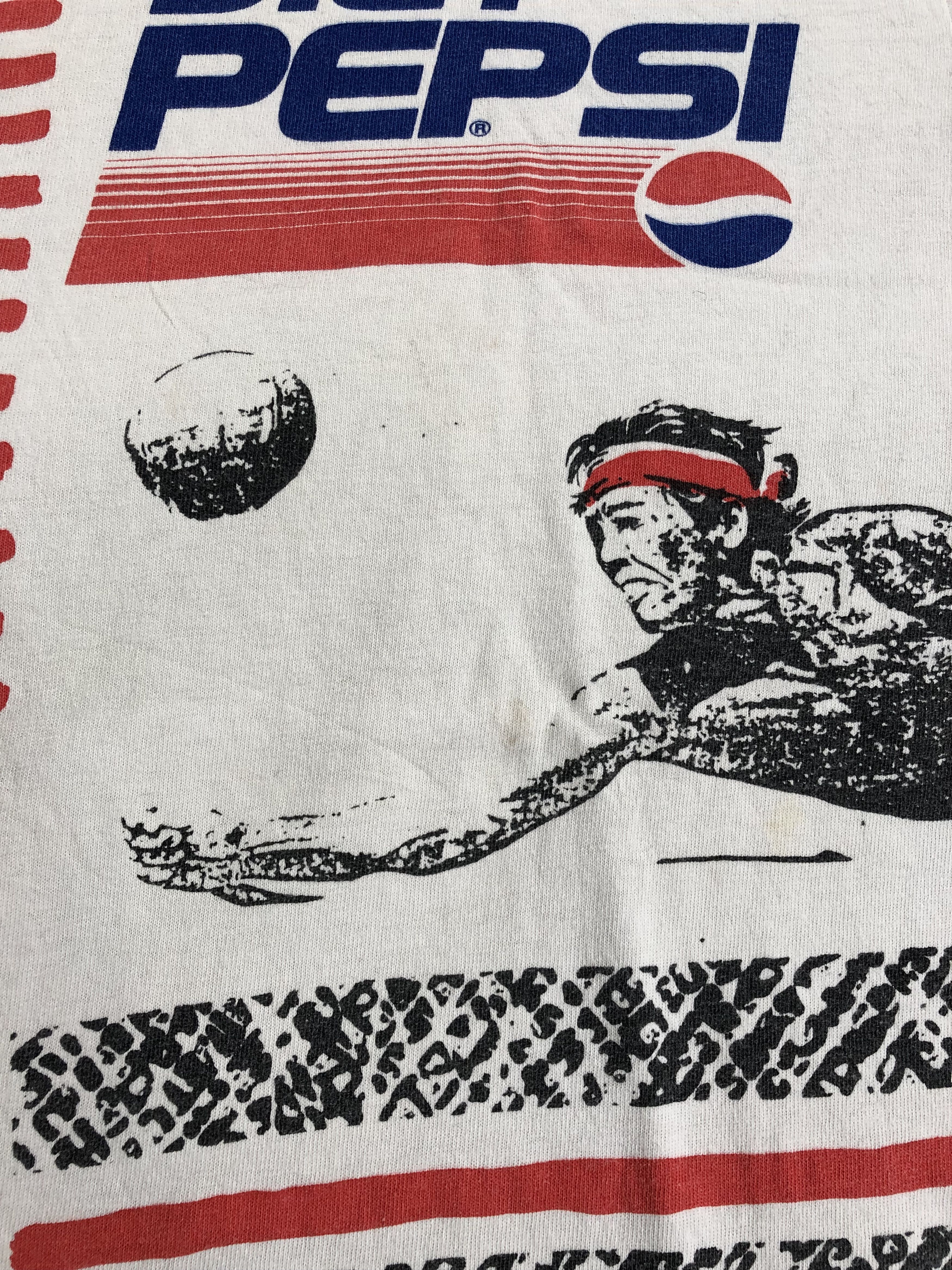 Pepsi Vintage 90s Pepsi Cola Diet Pepsi promo t-shirt (Coca Cola) Size US XL / EU 56 / 4 - 5 Thumbnail