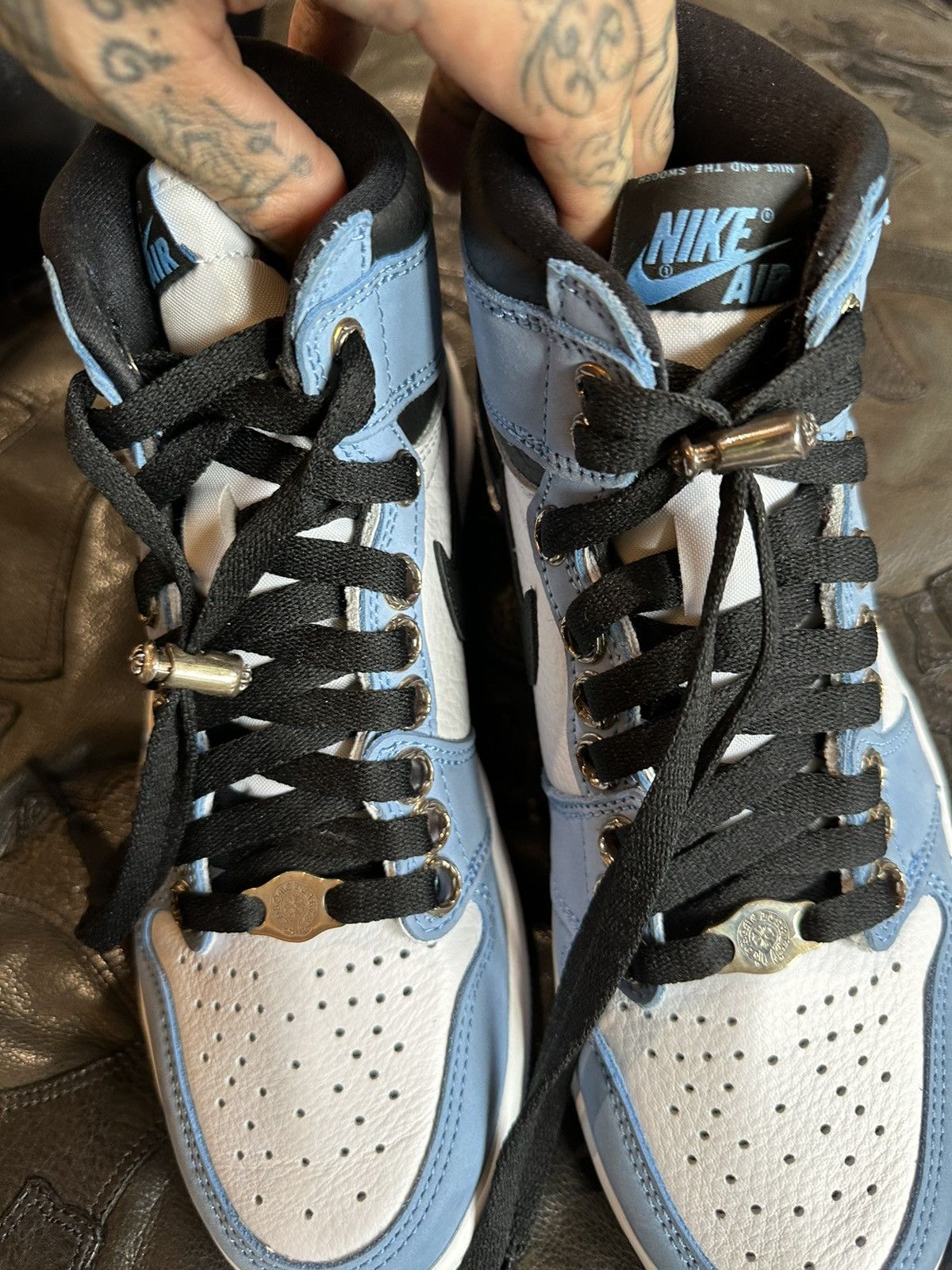 Chrome Hearts Chrome Hearts x Jordan 1 Sneakers NEW SZ 7 4Gseller Size US 7 / EU 40 - 7 Thumbnail