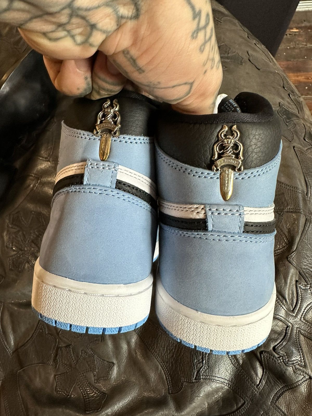 Chrome Hearts Chrome Hearts x Jordan 1 Sneakers NEW SZ 7 4Gseller Size US 7 / EU 40 - 10 Thumbnail