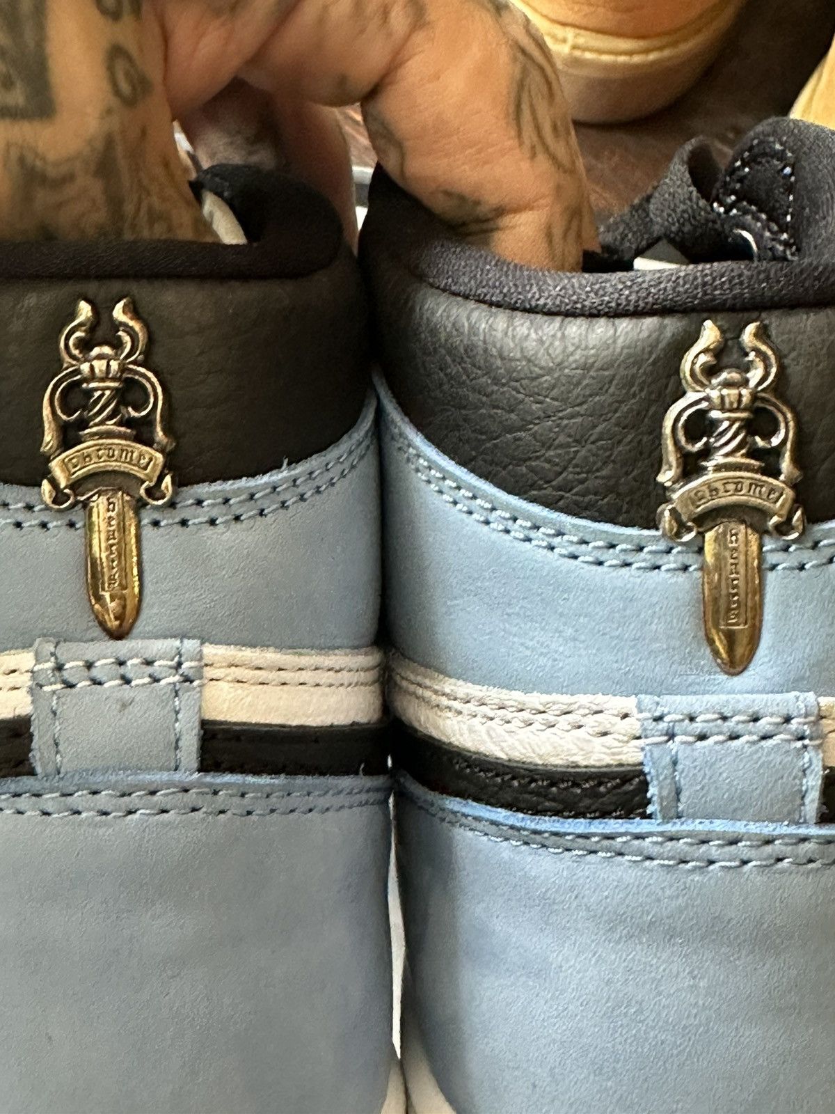 Chrome Hearts Chrome Hearts x Jordan 1 Sneakers NEW SZ 7 4Gseller Size US 7 / EU 40 - 19 Thumbnail