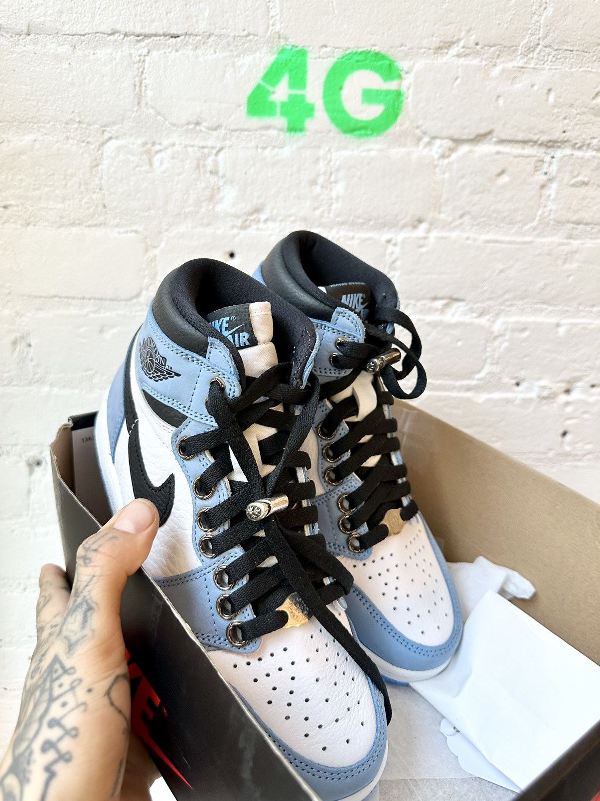 Chrome Hearts Chrome Hearts x Jordan 1 Sneakers NEW SZ 7 4Gseller Size US 7 / EU 40 - 2 Thumbnail