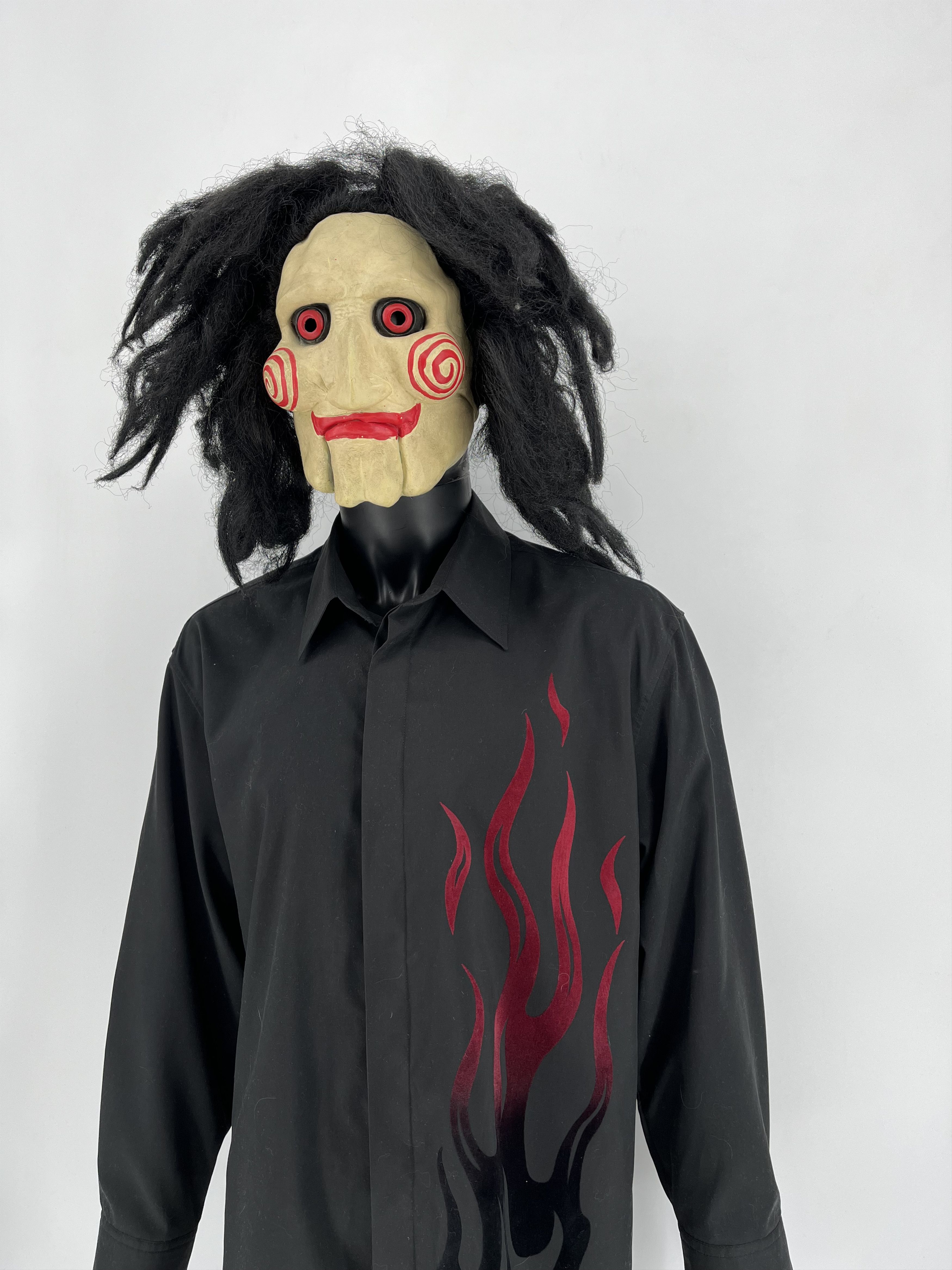 Japanese Brand Vintage Hawaiian Red Flames Crazy Japanese Shirt Guy Fieri Size US XL / EU 56 / 4 - 5 Thumbnail