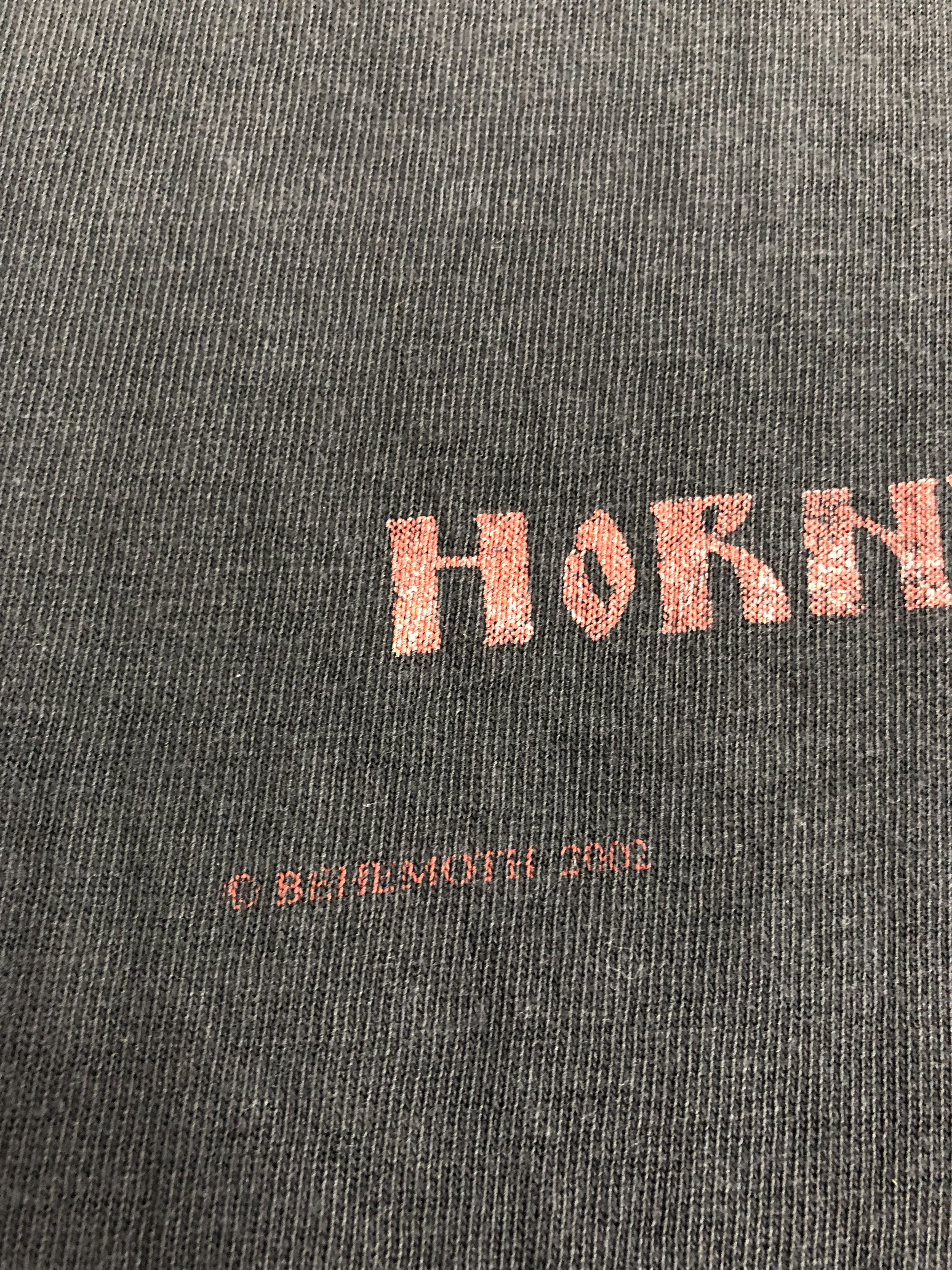 Band Tees Vintage 2002 Behemoth (Arch Enemy Dimmu Borgir Napalm) Size US XL / EU 56 / 4 - 5 Thumbnail