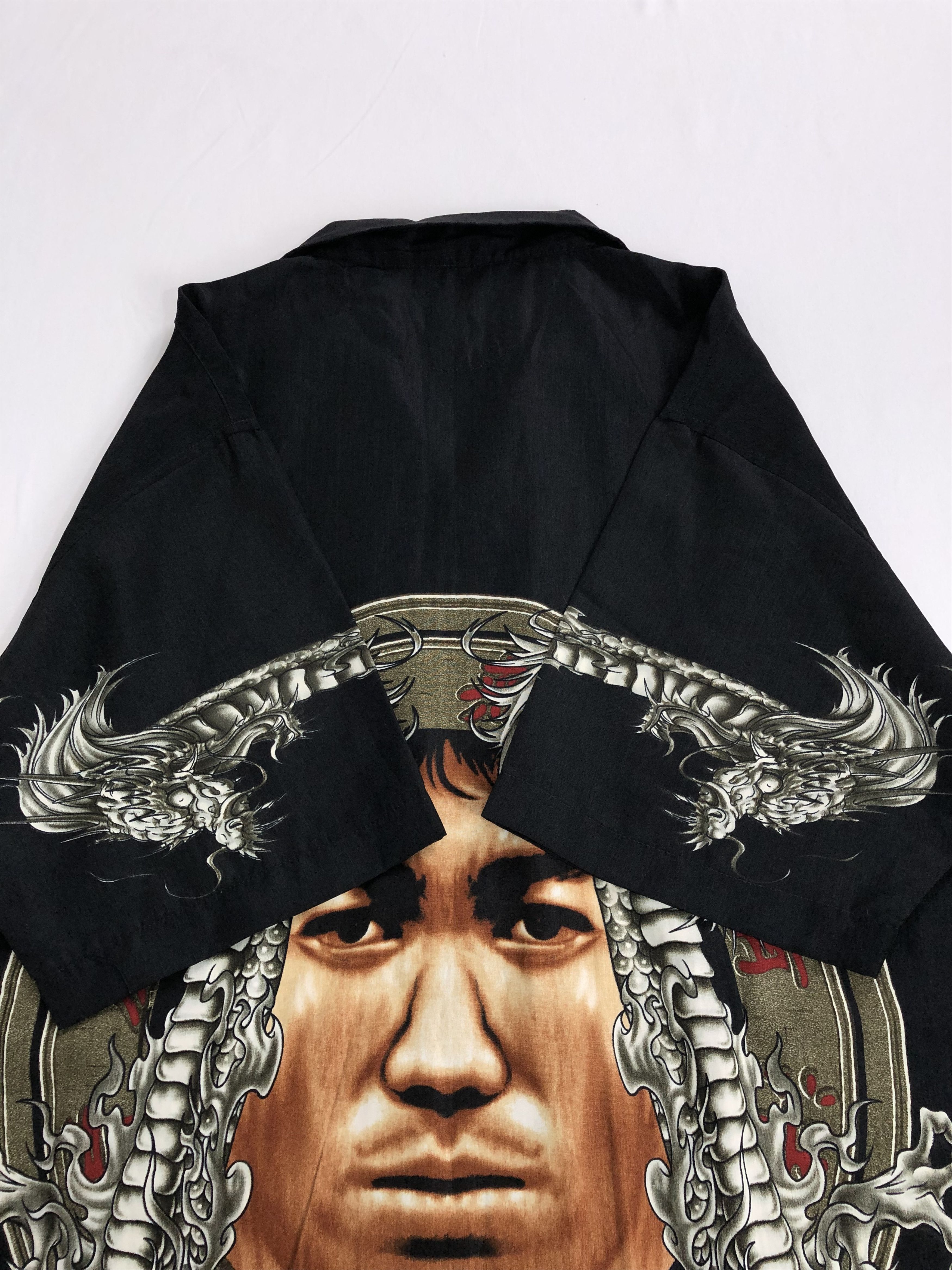 Japanese Brand Vintage Dnon Bruce Lee Dragon Shirt (Jackie Chan Muhammad) Size US M / EU 48-50 / 2 - 9 Thumbnail