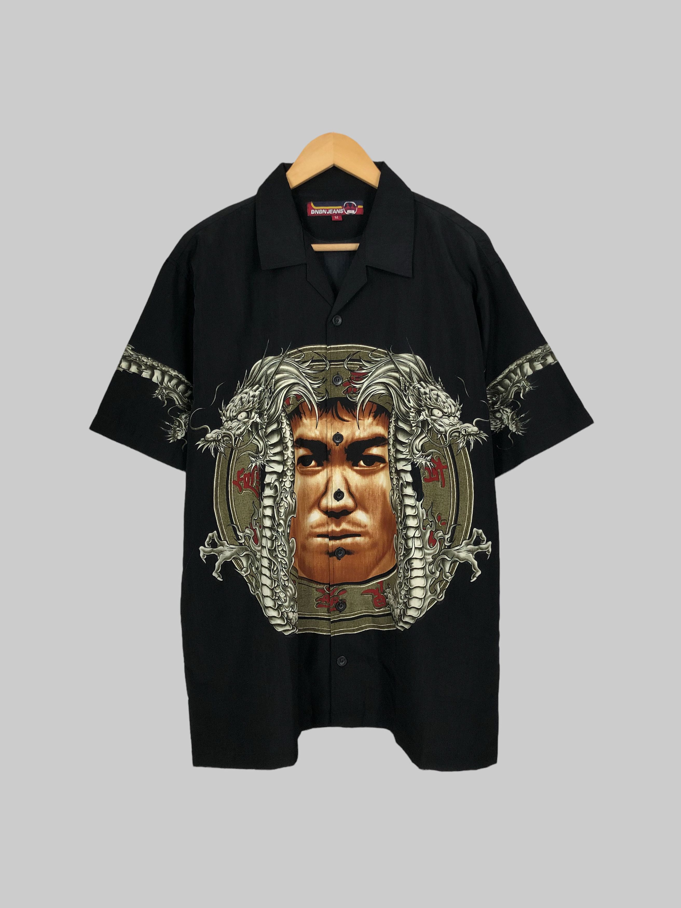 Japanese Brand Vintage Dnon Bruce Lee Dragon Shirt (Jackie Chan Muhammad) Size US M / EU 48-50 / 2 - 1 Thumbnail